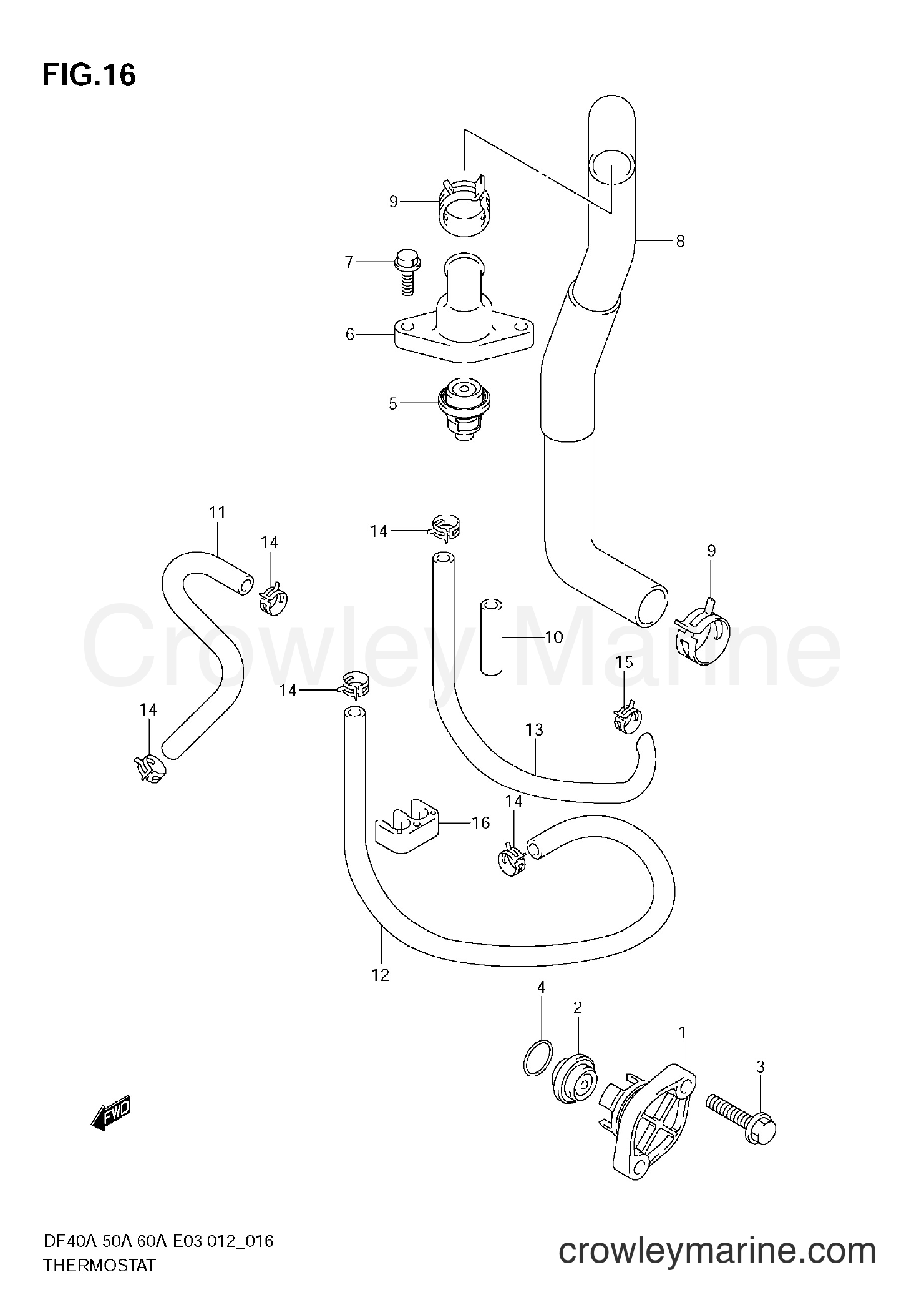 Suzuki Marine DF40A 210001~ - THERMOSTAT