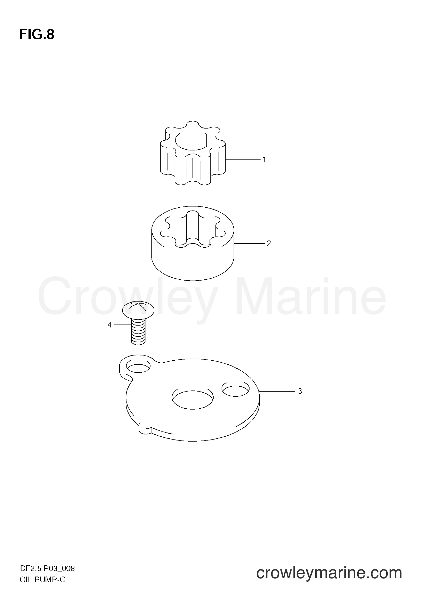 Suzuki Marine DF2.5 - OIL PUMP