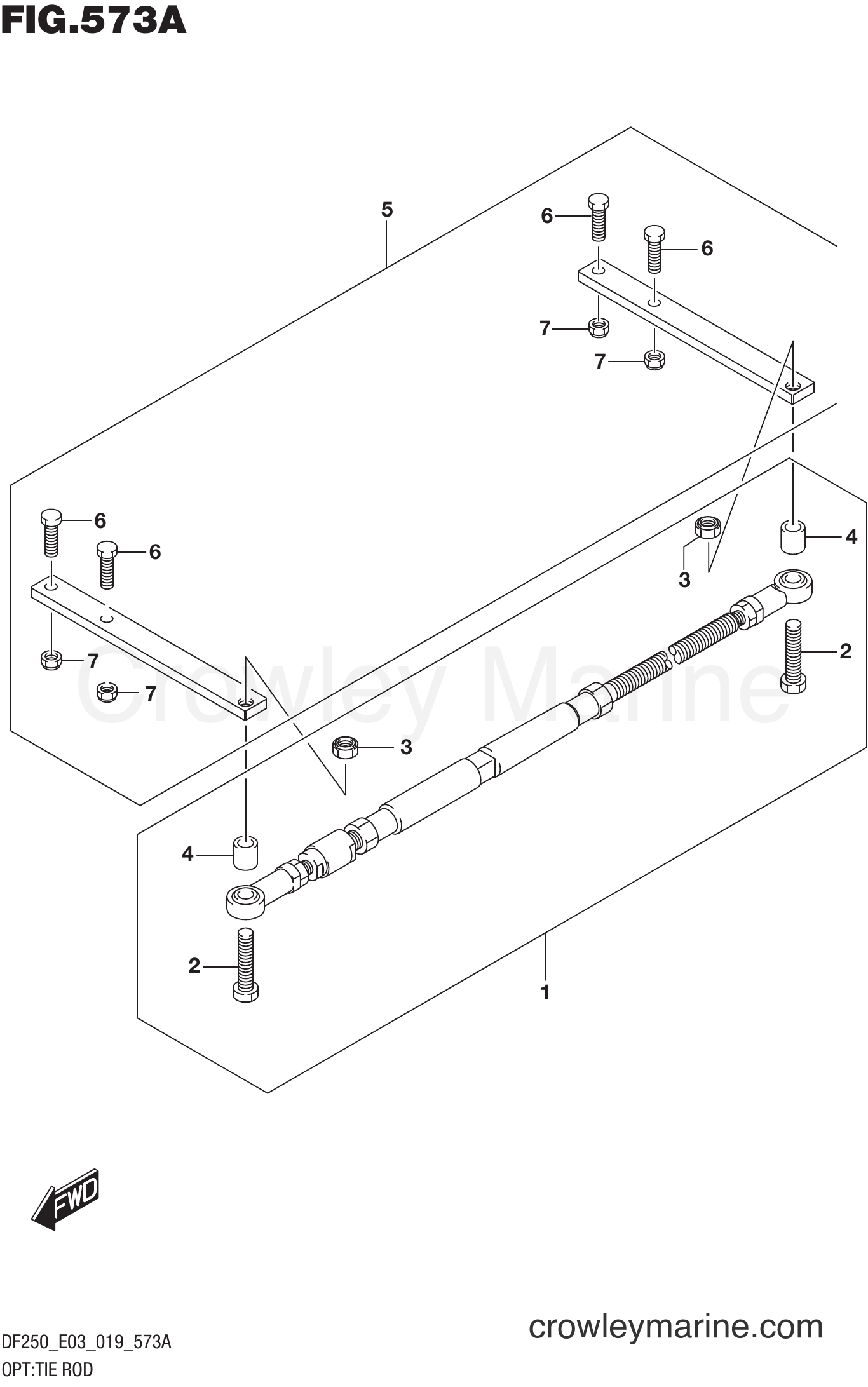Suzuki Marine DF250ST 910001~ - OPT:TIE ROD