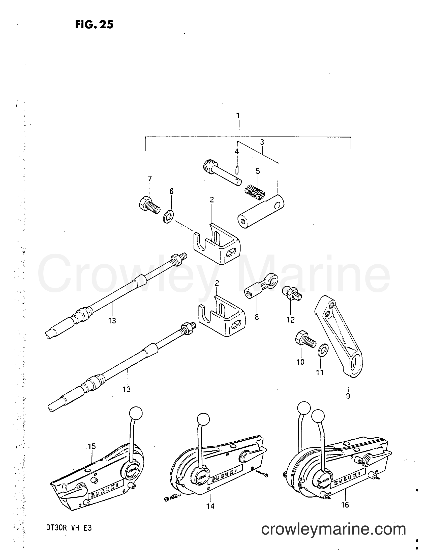 Suzuki Marine DT30 - REMOTE CONTROL PARTS