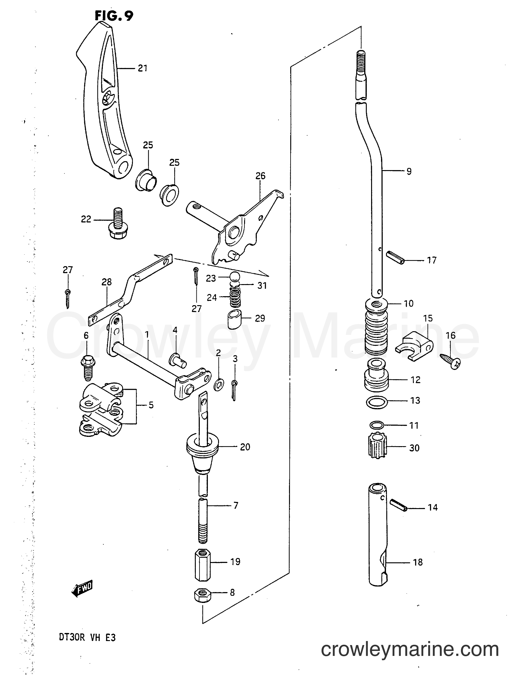 Suzuki Marine DT30 - CLUTCH