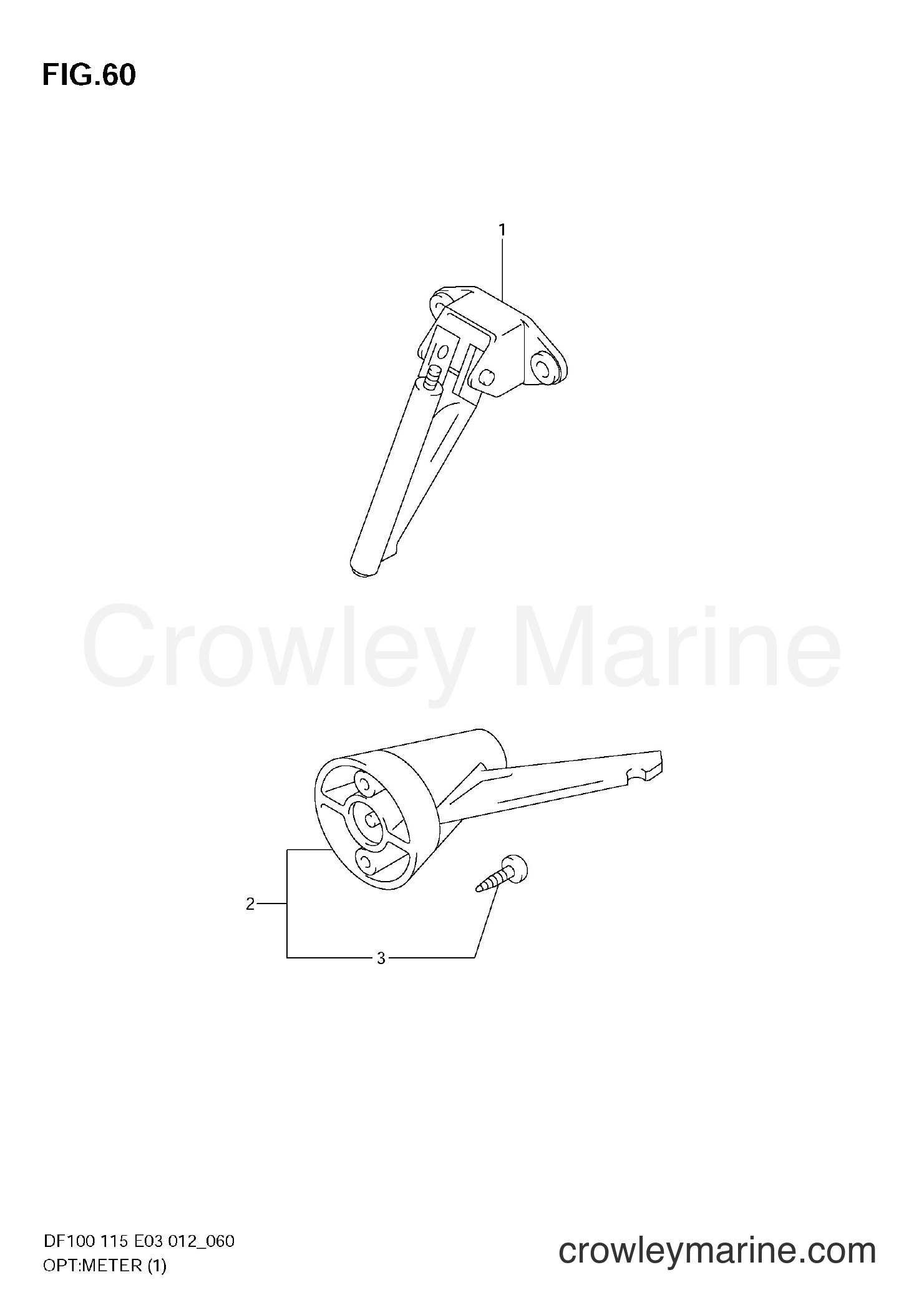 Suzuki Marine DF115 10002F-210001~ - OPT:METER (1)