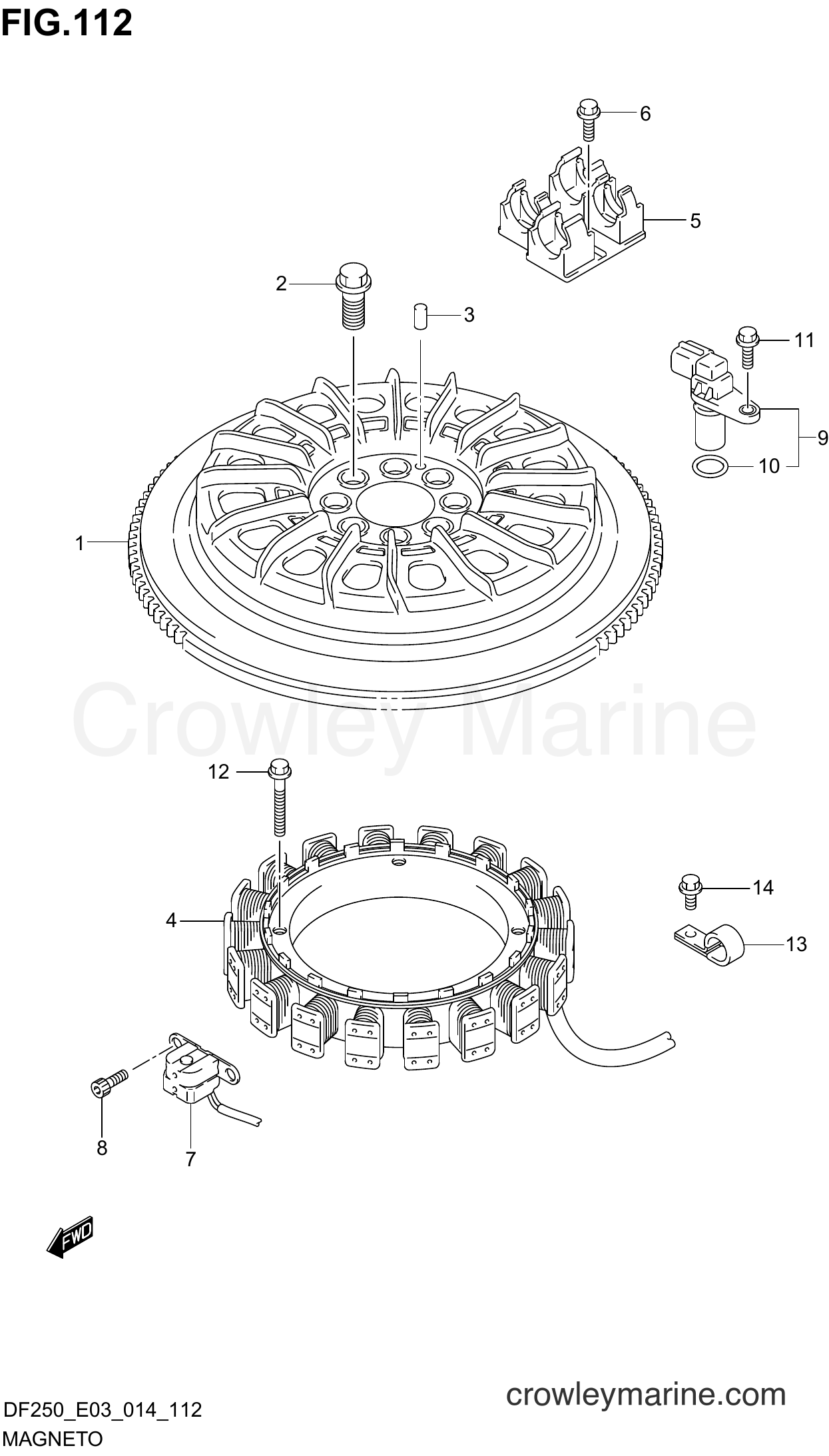 Suzuki Marine DF225 410001~ - MAGNETO (DF250ST E03)