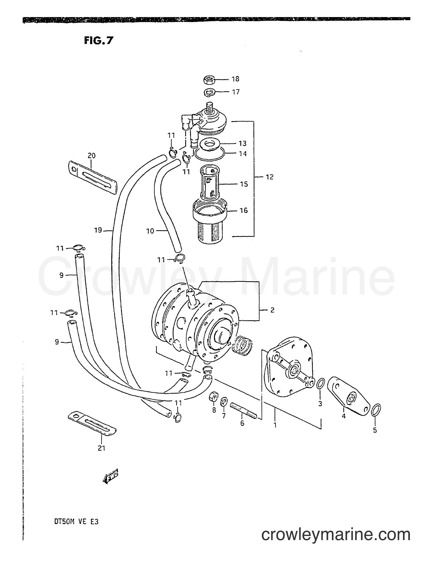 Suzuki Marine DT50M - FUEL PUMP