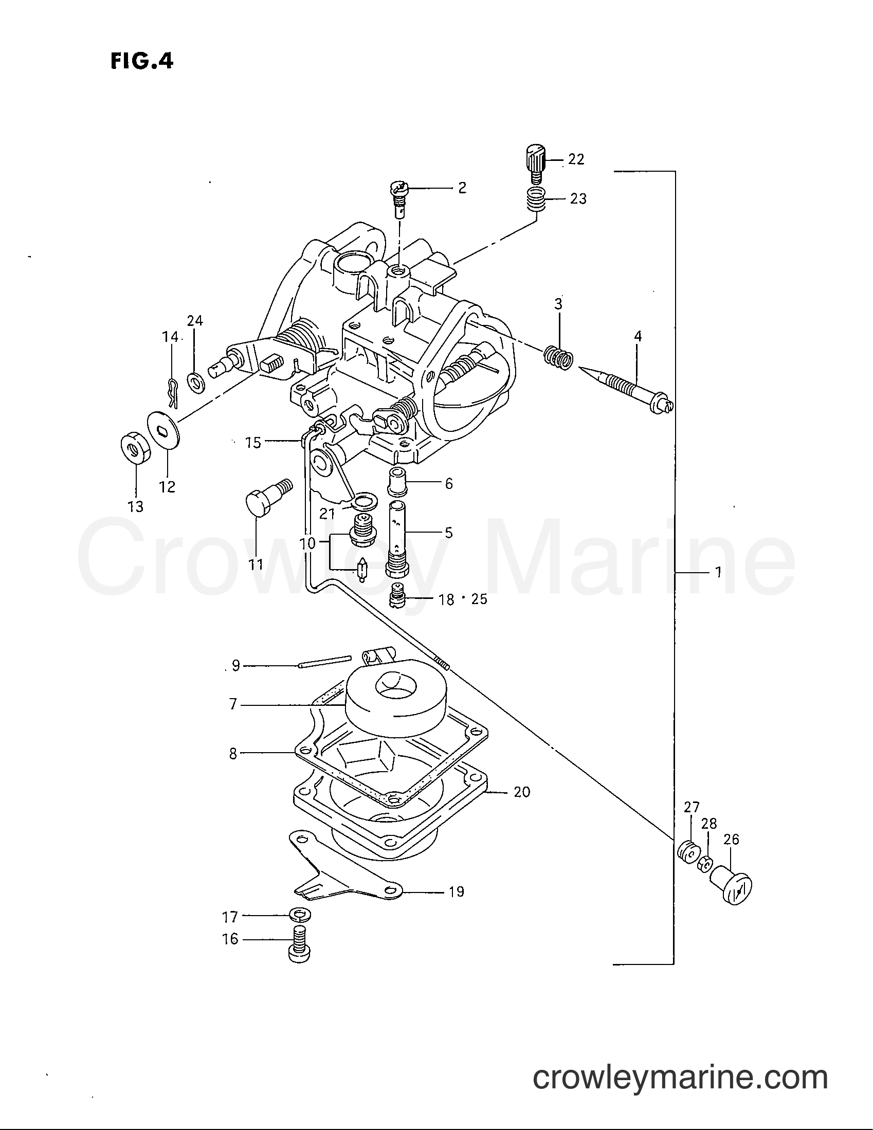 Suzuki Marine DT40C - CARBURETOR