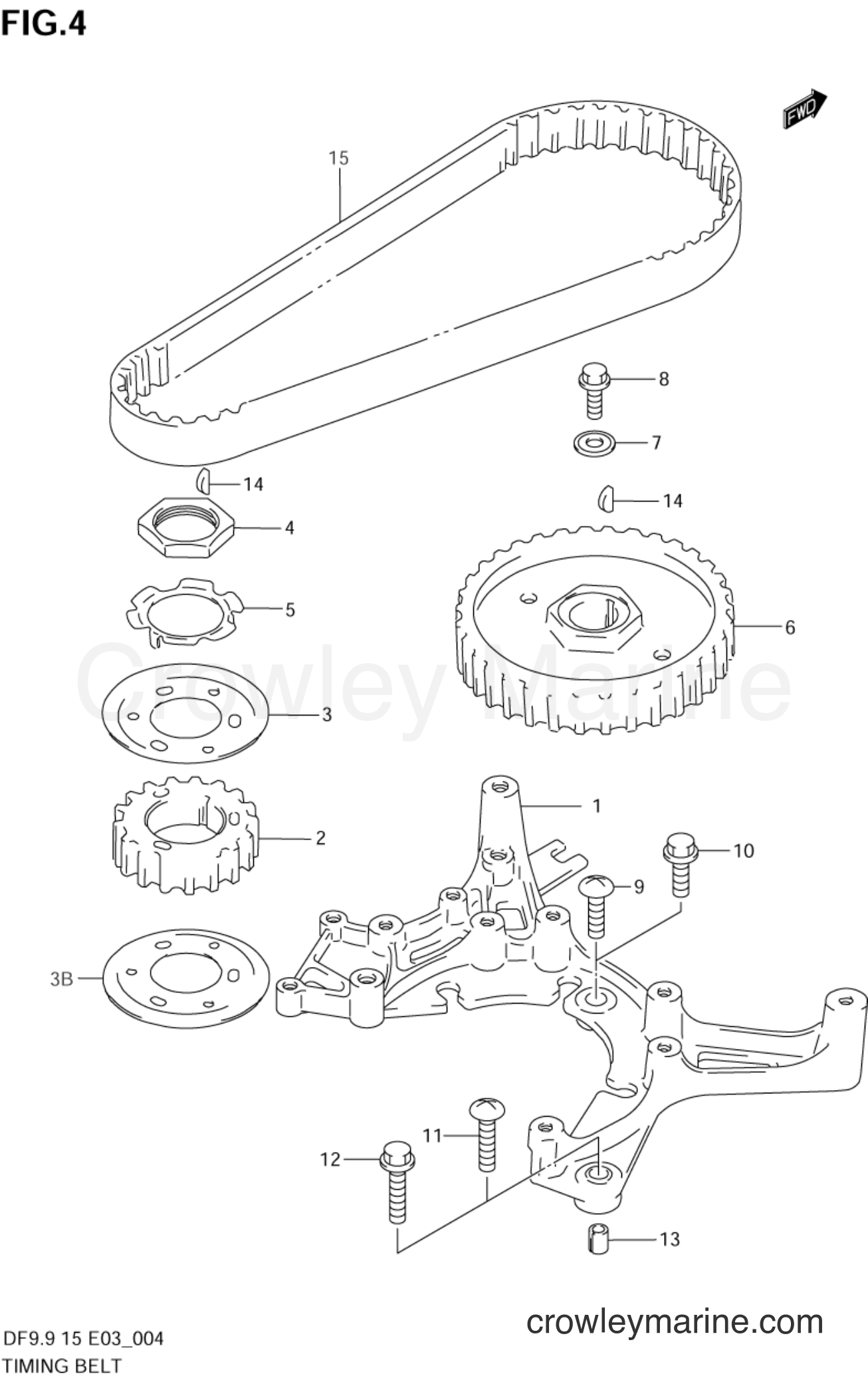 Suzuki Marine DF9.9 - TIMING BELT