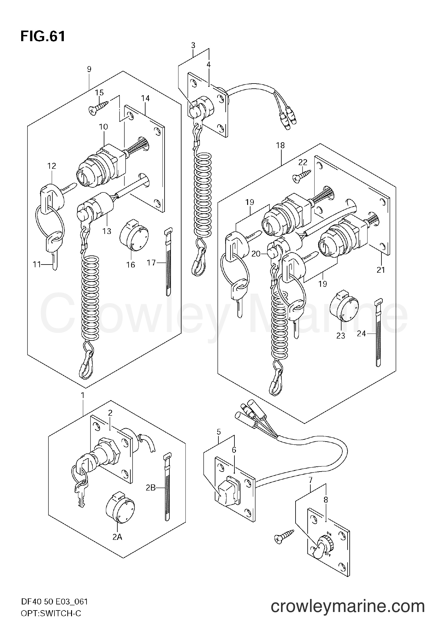 Suzuki Marine DF40 - OPT:SWITCH (MODEL:05~10)