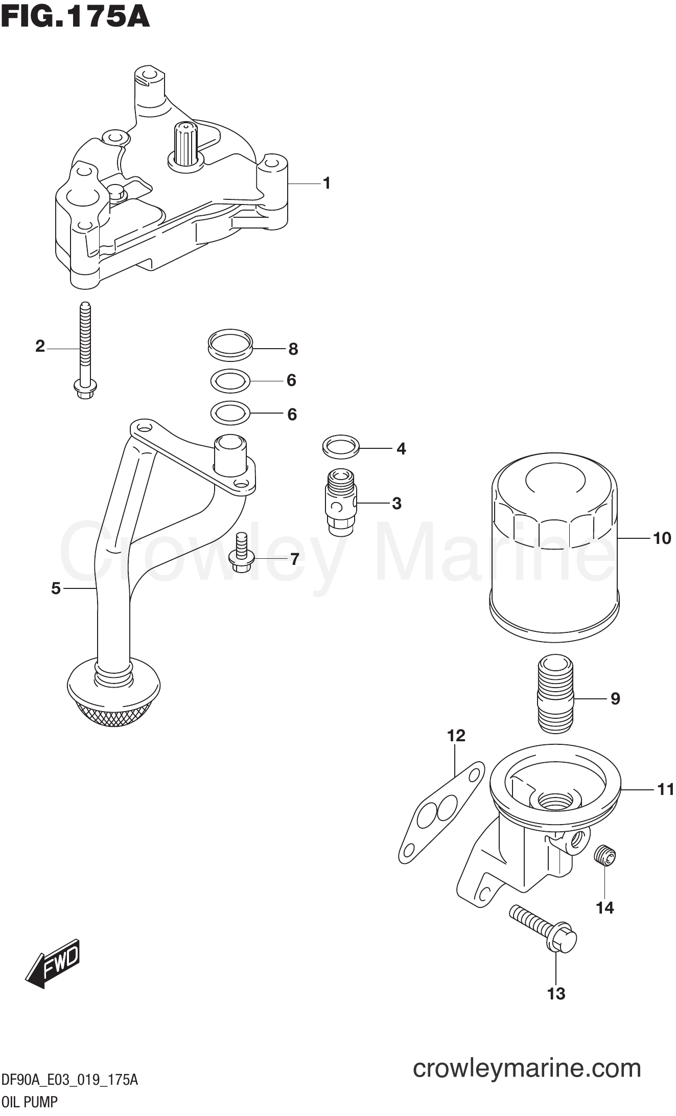 Suzuki Marine DF90A 910001~ - OIL PUMP