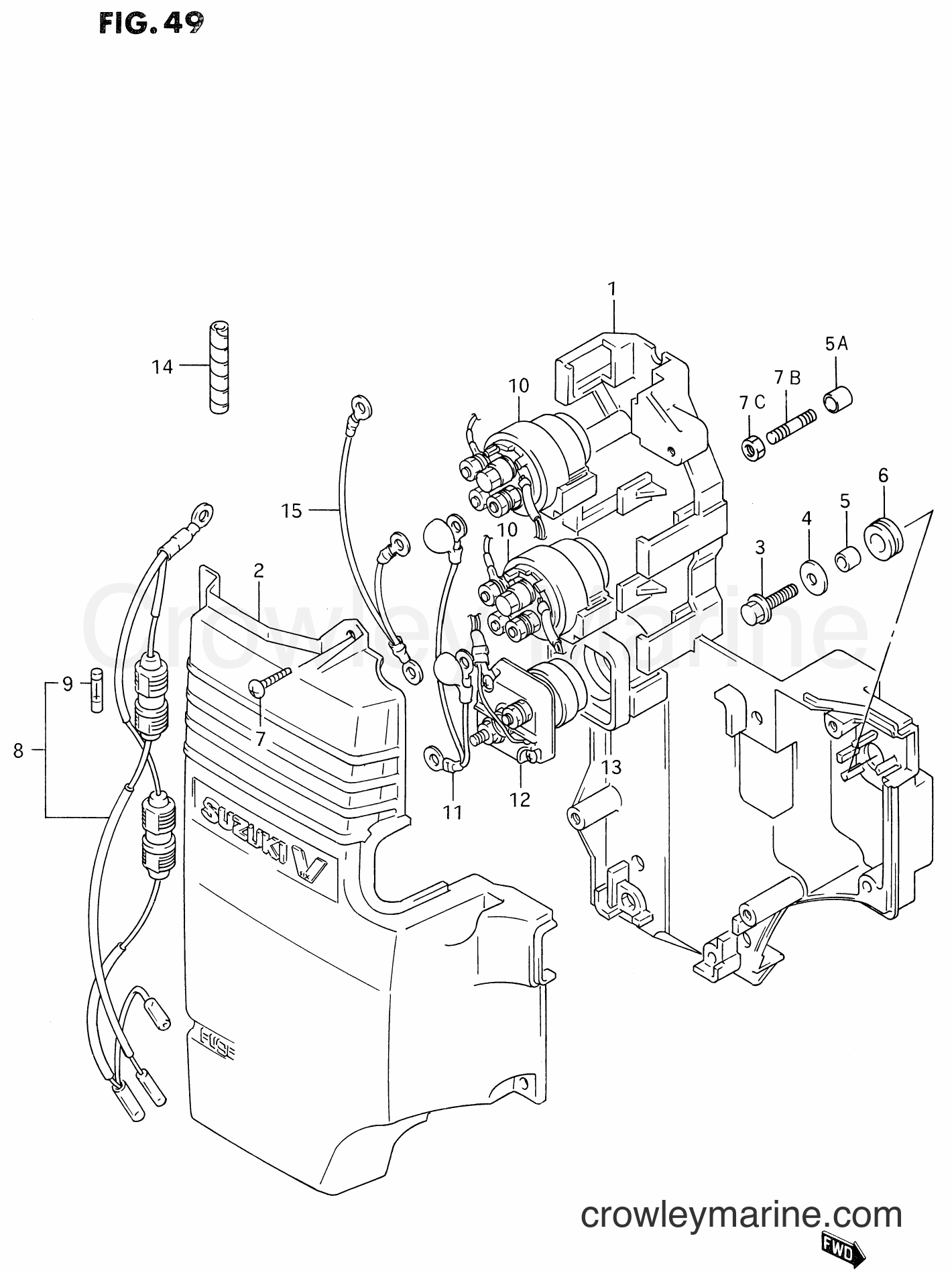 Suzuki Marine DT175 - RELAY (MODEL:91~00)(*)