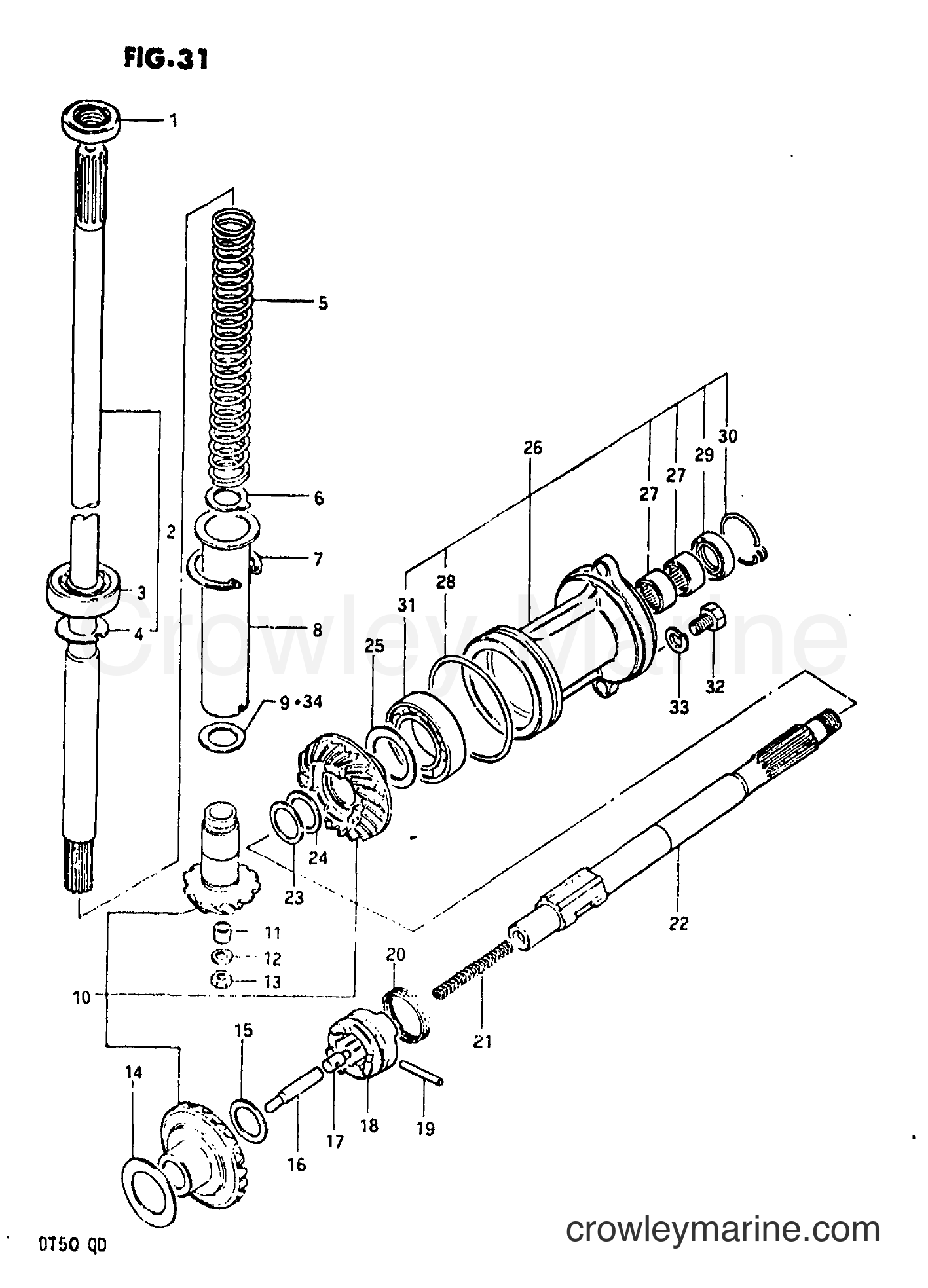 Suzuki Marine DT50 - TRANSMISSION