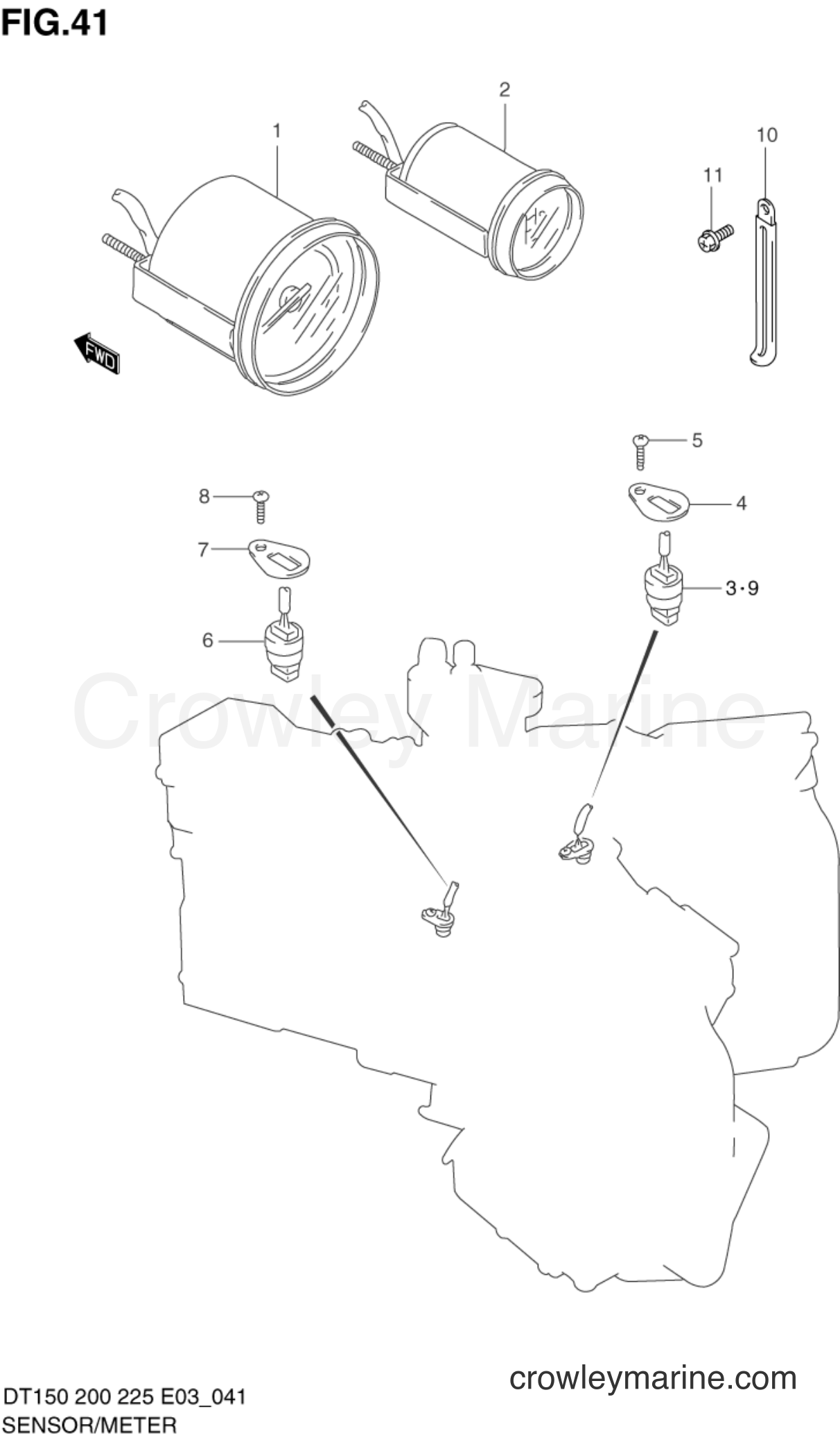Suzuki Marine DT200 - SENSOR & METER (DT225/225G)
