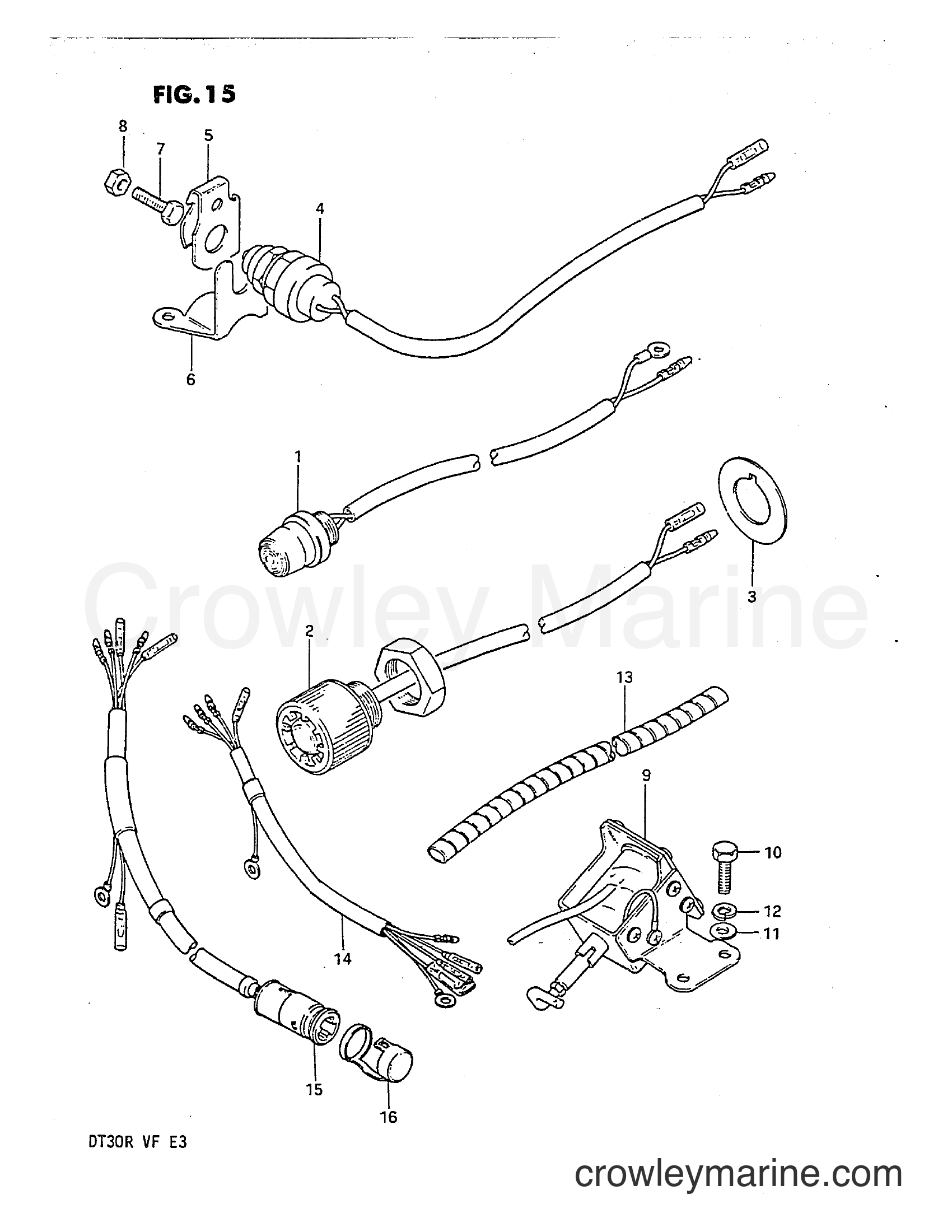 Suzuki Marine DT30 - ELECTRICAL (ELECTRIC STARTER TYPE)