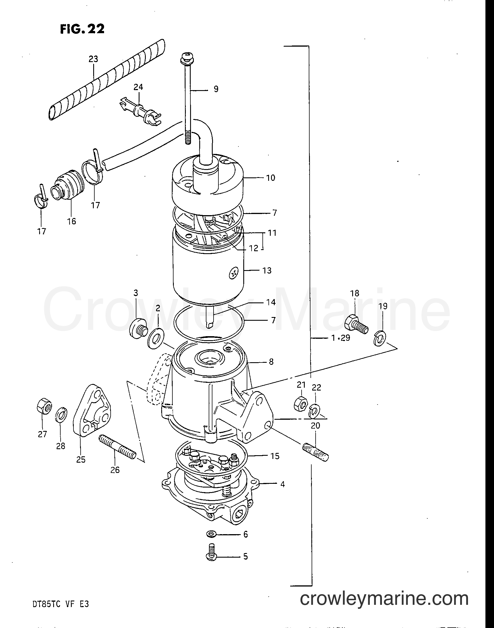 Suzuki Marine DT85 - POWER UNIT
