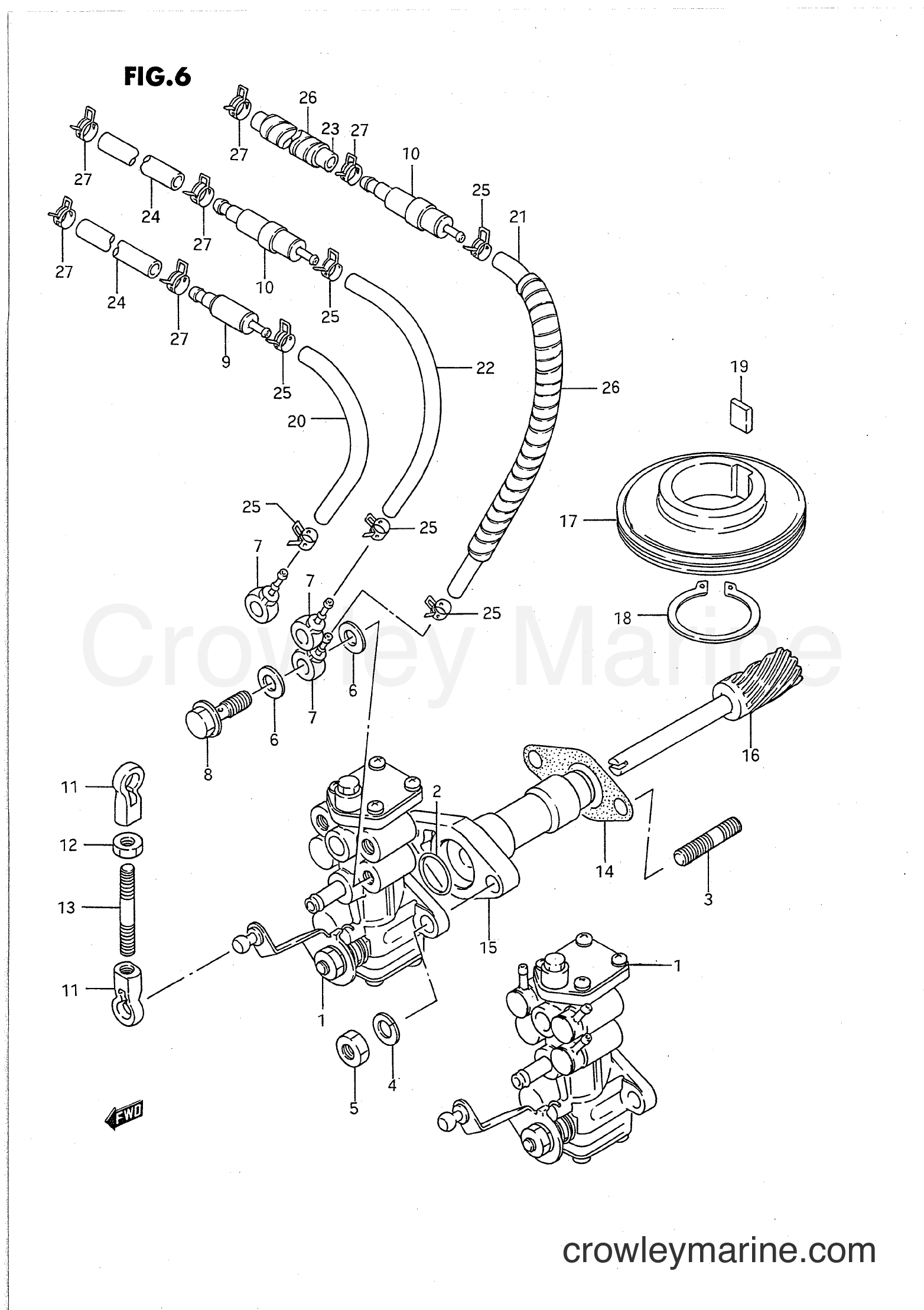 Suzuki Marine PU85 - OIL PUMP