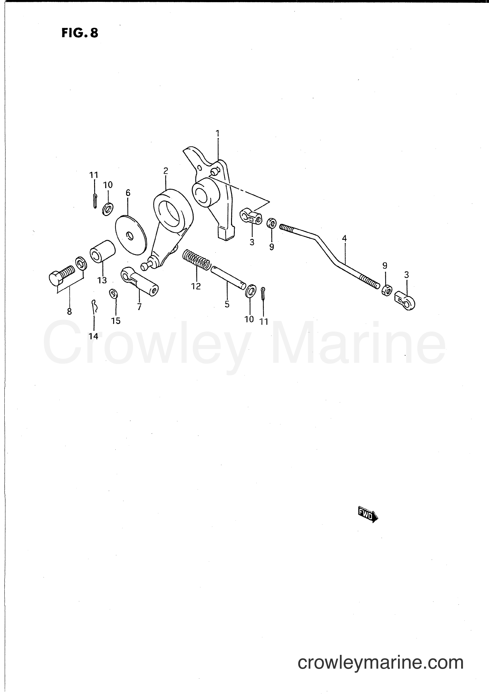 Suzuki Marine PU85 - THROTTLE LINK