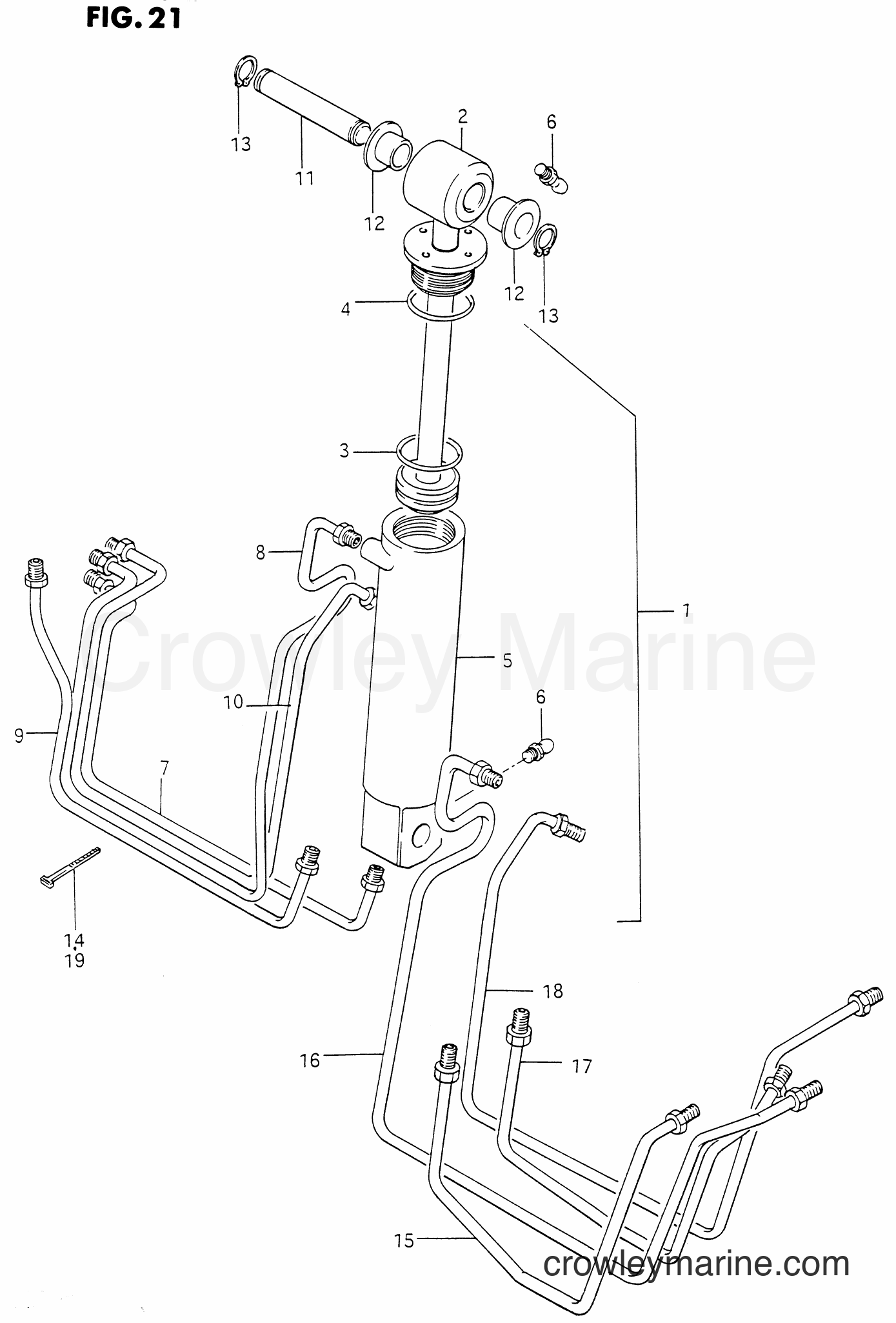Suzuki Marine DT85 - TILT CYLINDER