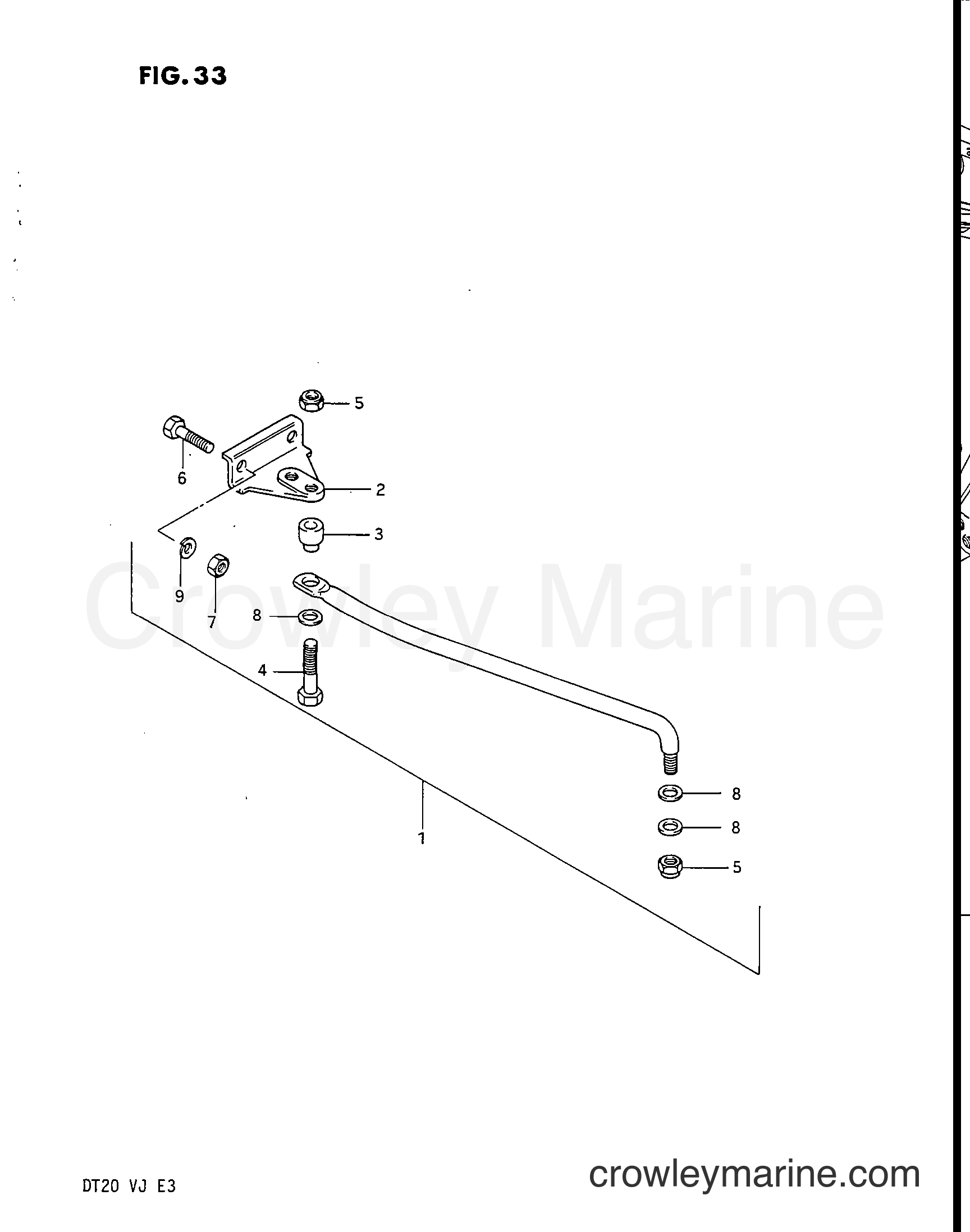 Suzuki Marine DT20 - OPTIONAL : DRAG LINK