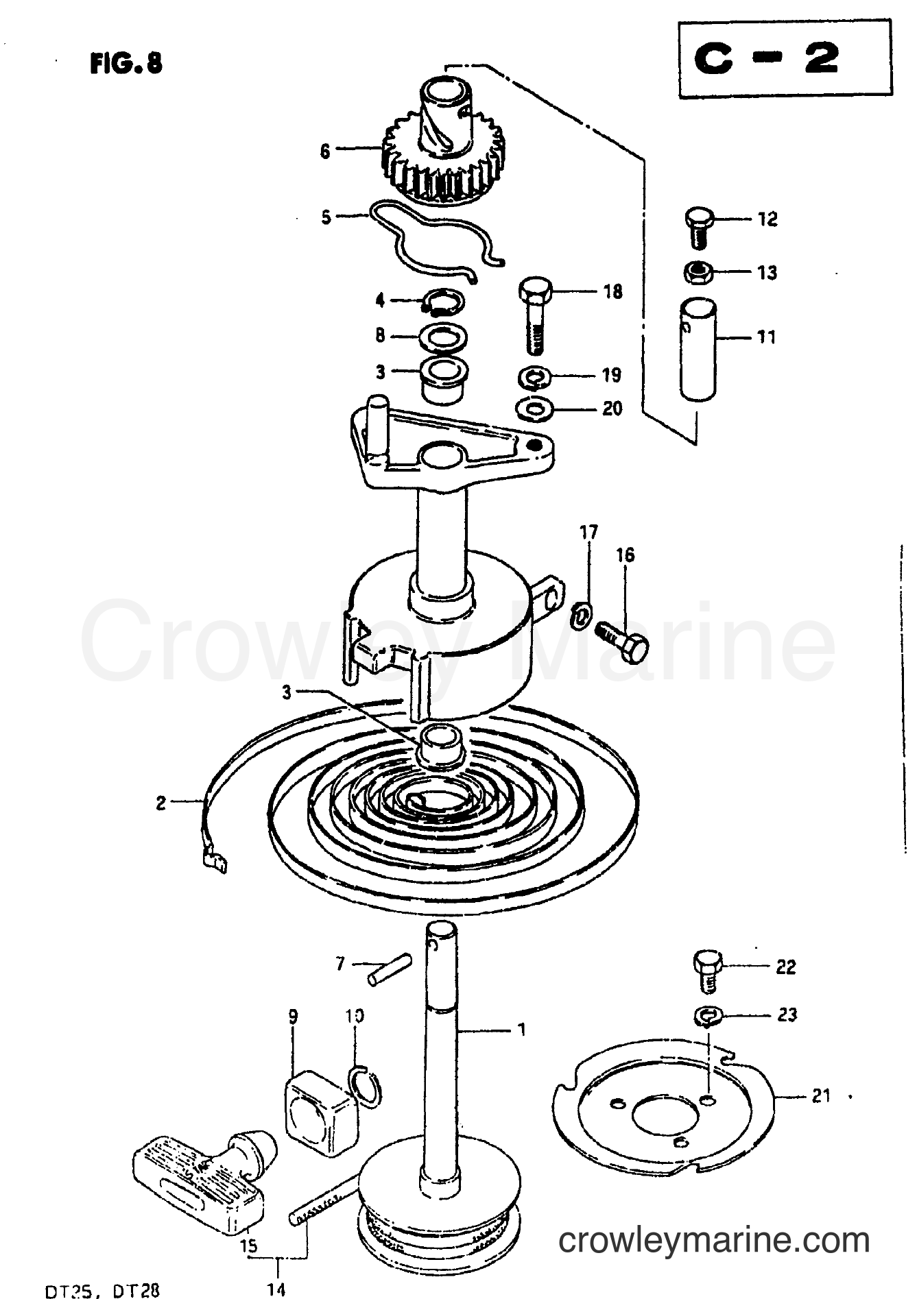 Suzuki Marine DT28 - STARTER 1