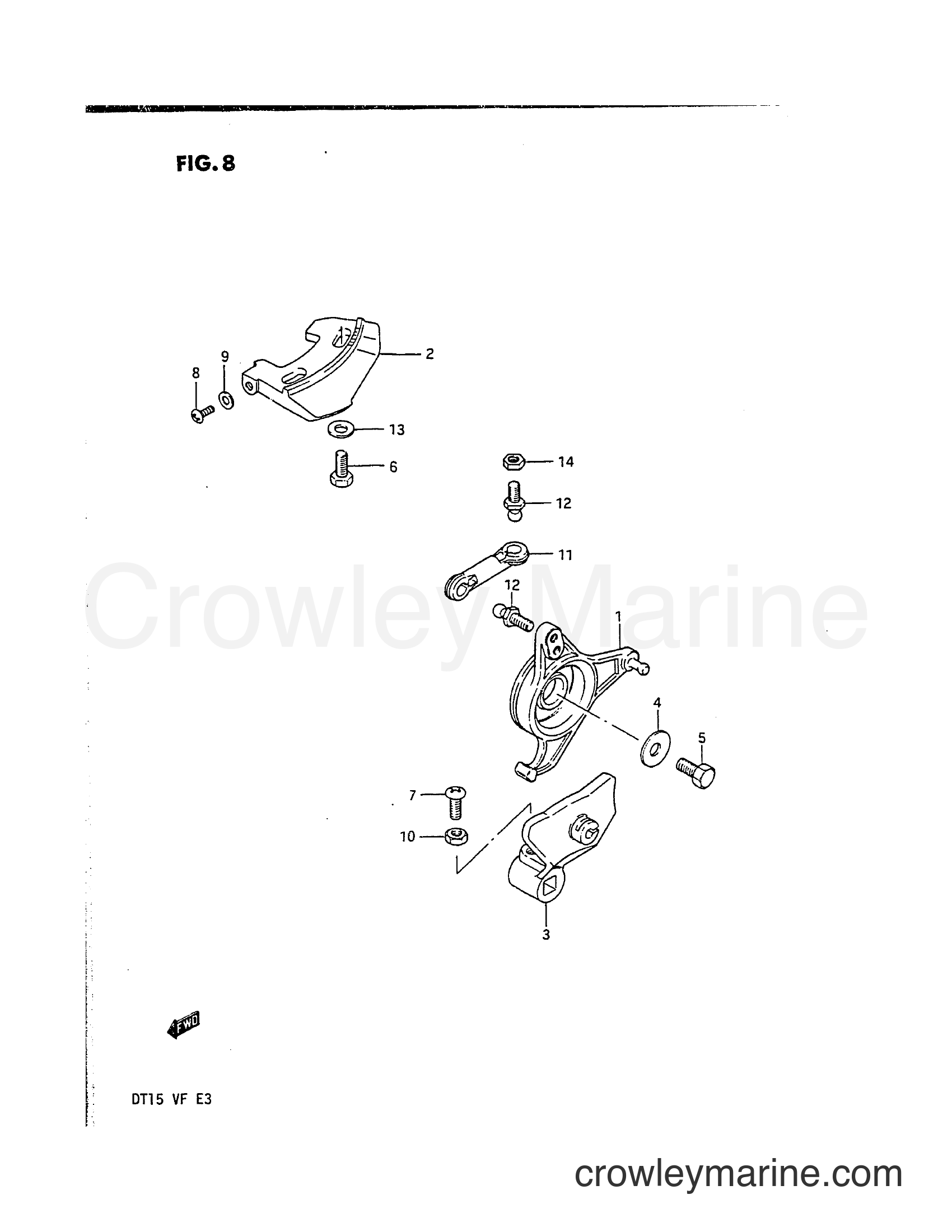 Suzuki Marine DT15 - THROTTLE CONTROL