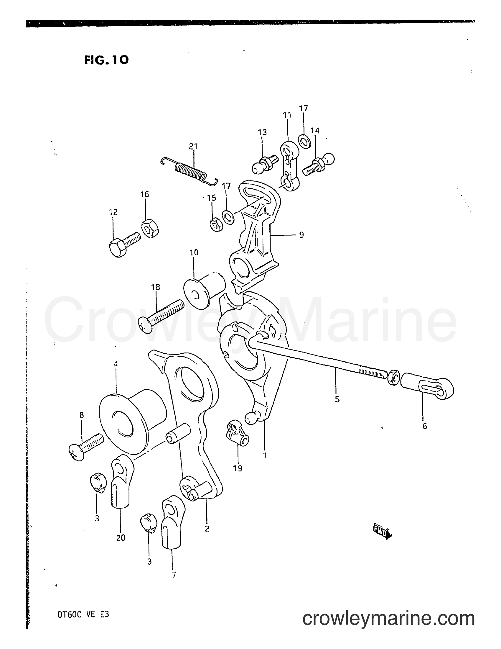 Suzuki Marine DT60C - THROTTLE LINK