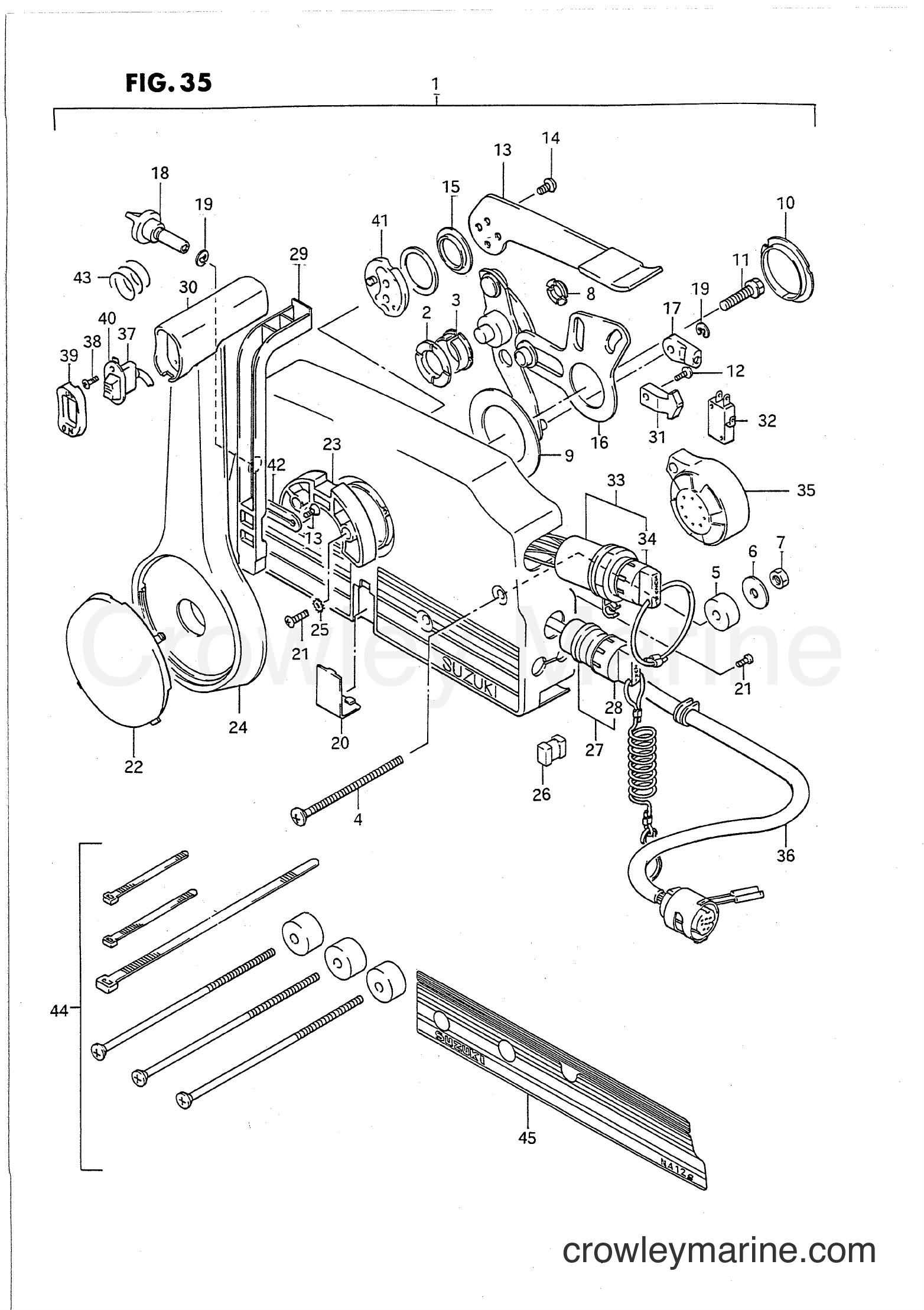 Suzuki Marine PU40 - OPTIONAL : REMOTE CONTROL