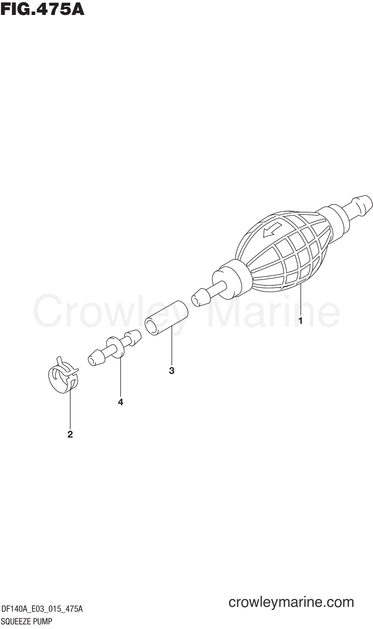 Suzuki Marine DF100A 510001~ - SQUEEZE PUMP