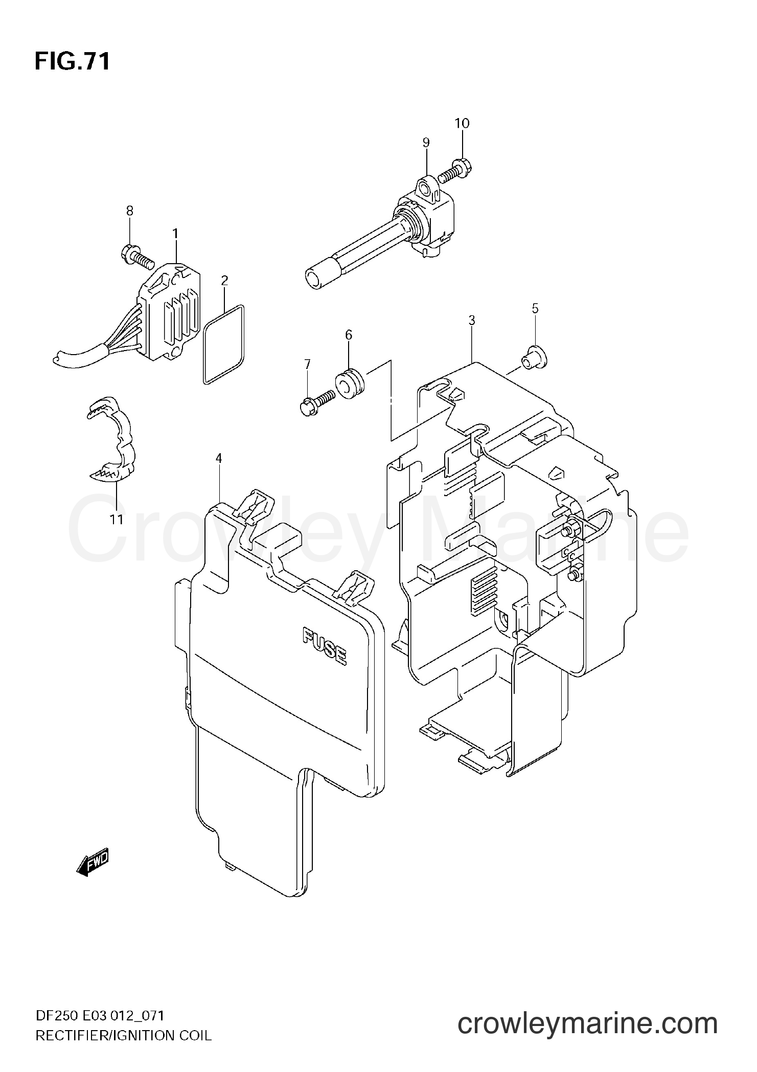 Suzuki Marine DF250 210001~ - RECTIFIER / IGNITION COIL