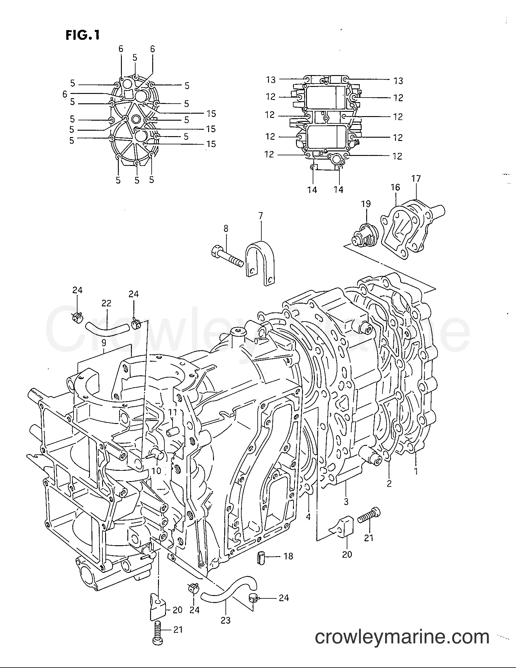 Suzuki Marine DT40C - CYLINDER