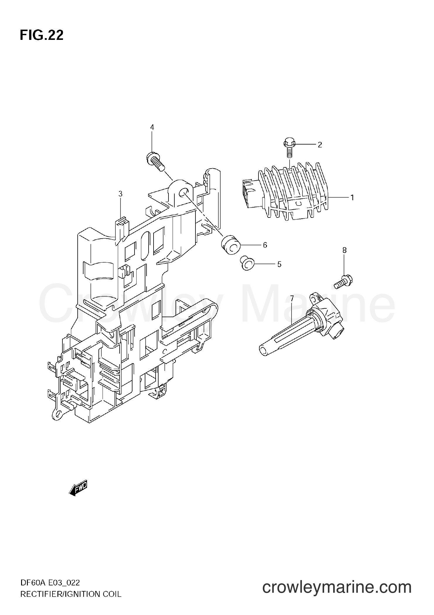 Suzuki Marine DF40A - RECTIFIER / IGNITION COIL