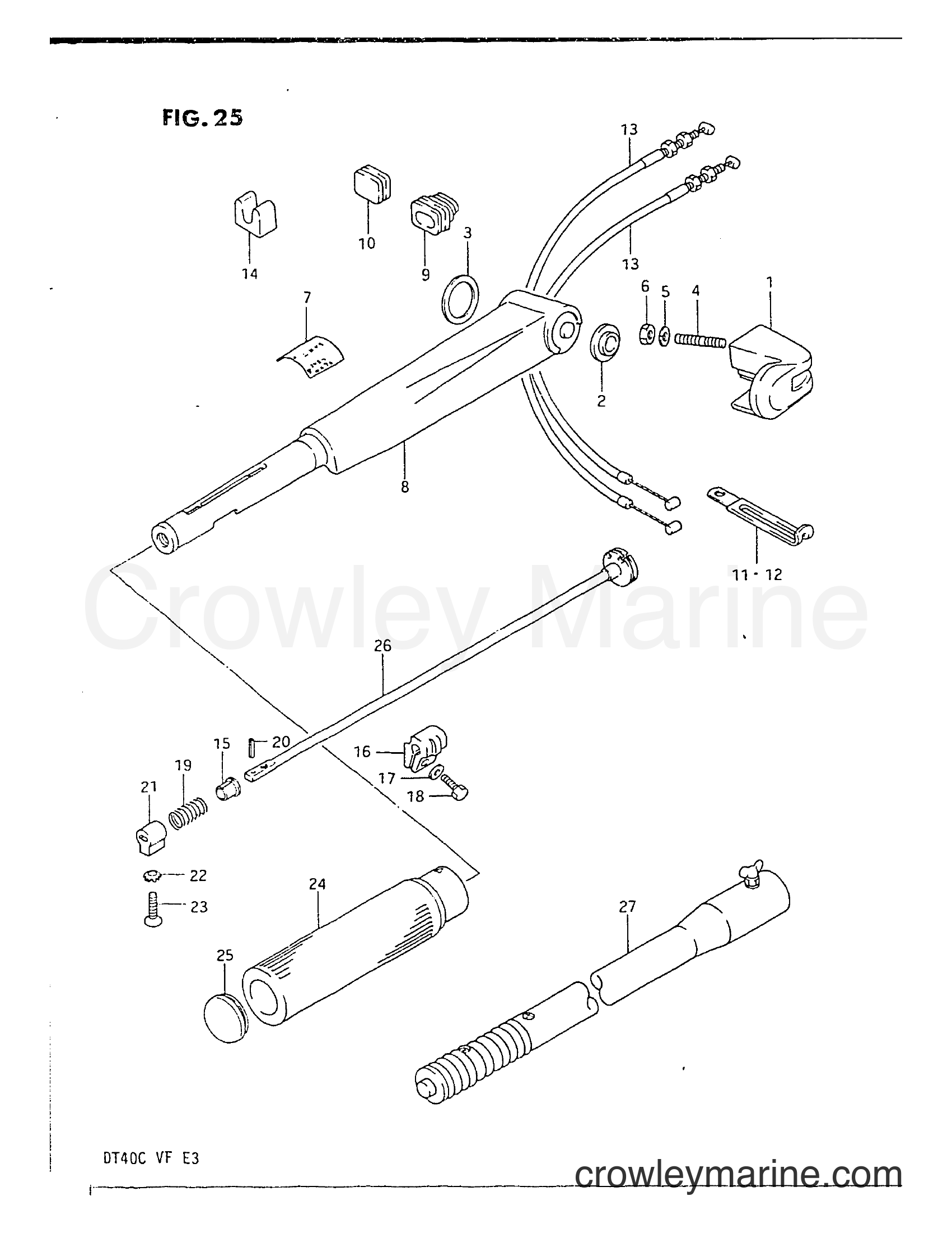 Suzuki Marine DT40 - HANDLE