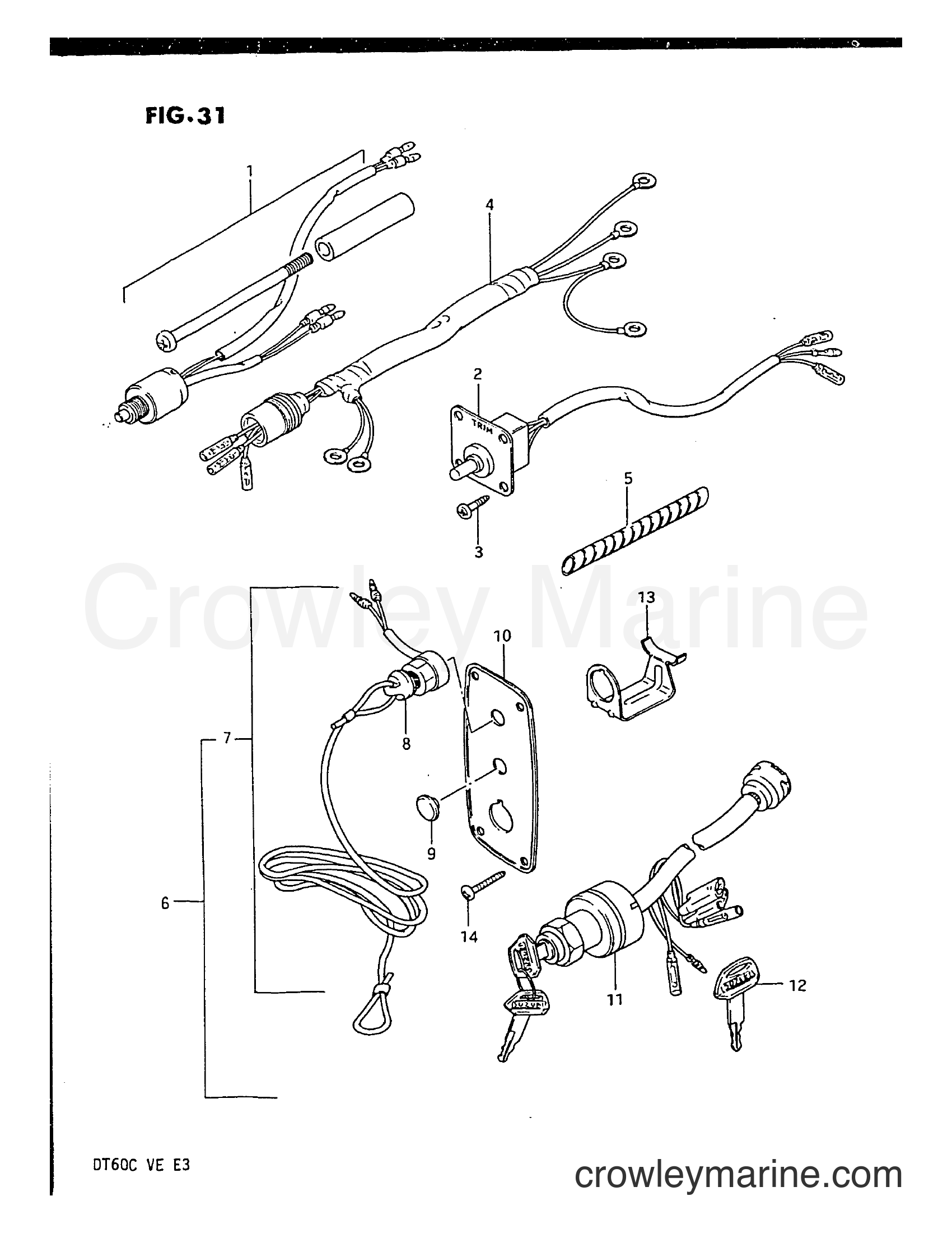 Suzuki Marine DT60C - OPT : ELECTRICAL (2)