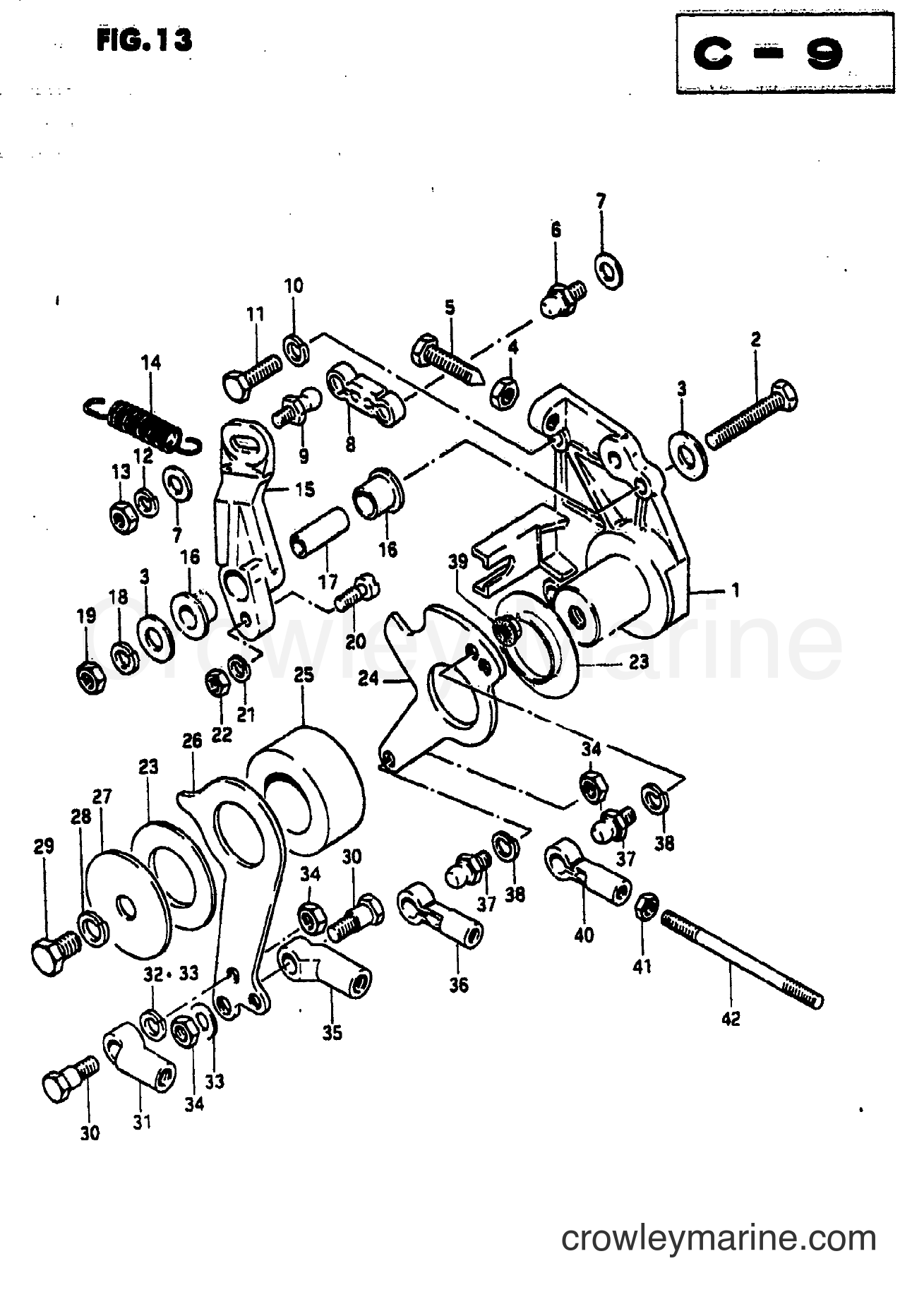 Suzuki Marine DT65 - THROTTLE / CLUTCH CONTROL