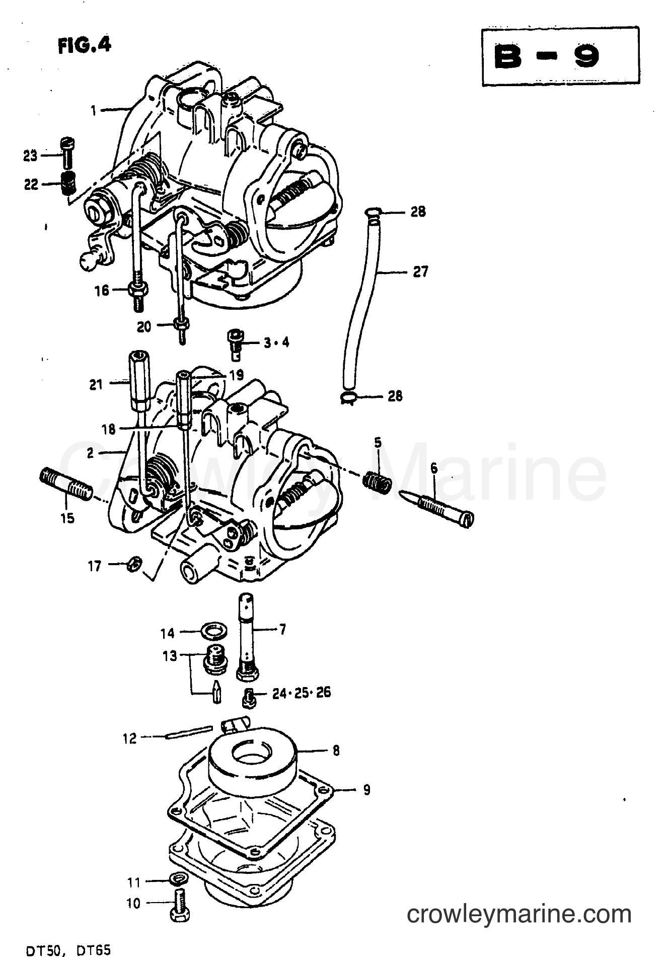 Suzuki Marine DT65 - CARBURETOR