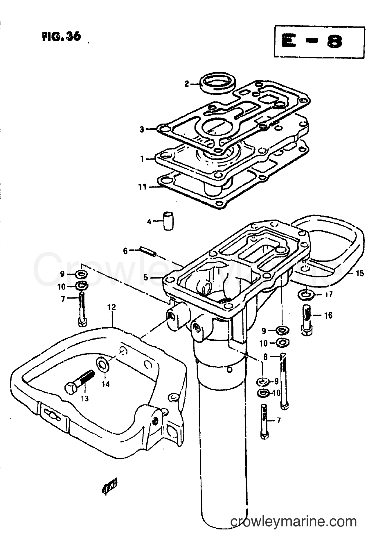 Suzuki Marine DT3.5 - ENGINE HOLDER