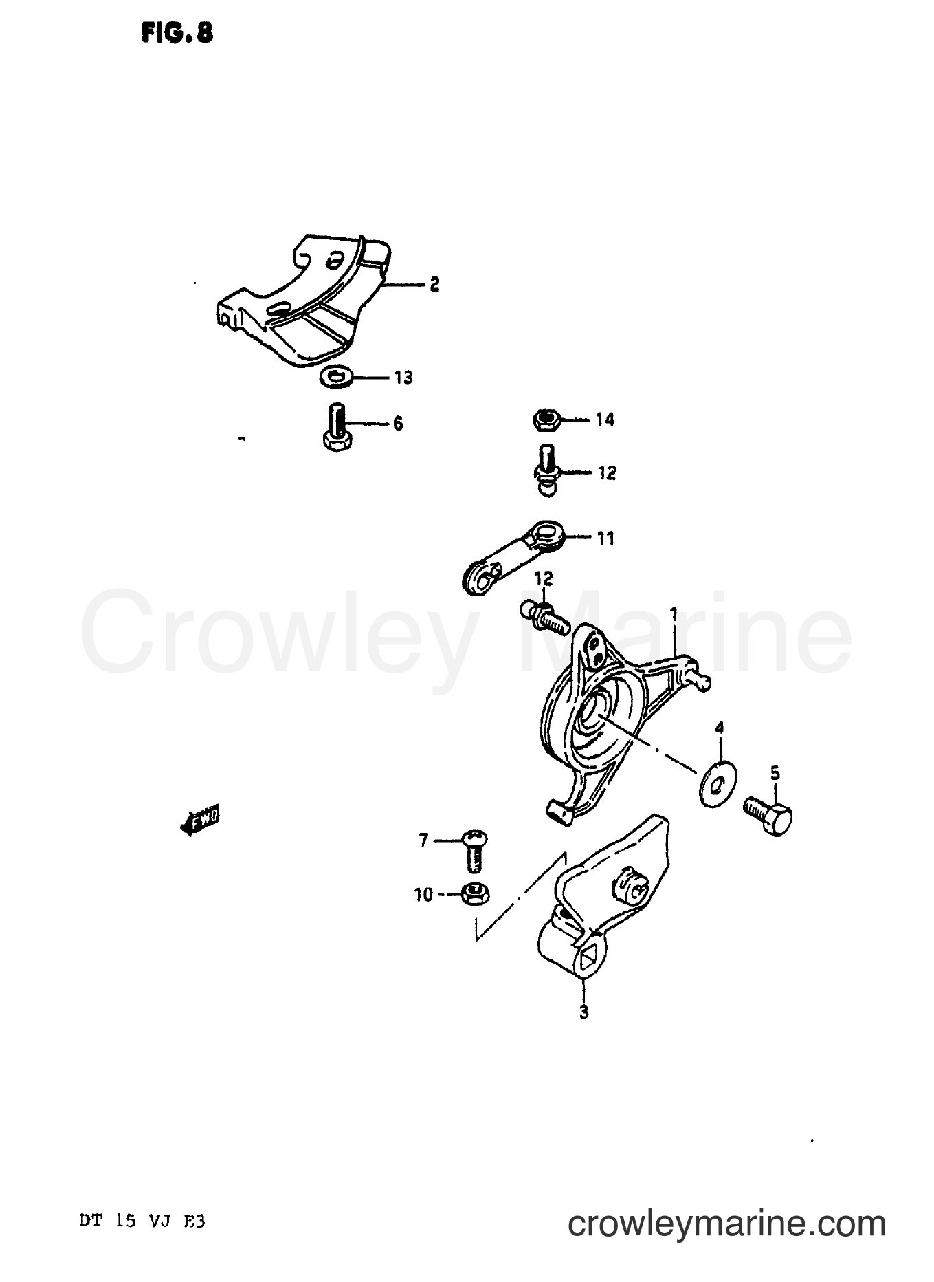 Suzuki Marine DT15 - THROTTLE CONTROL