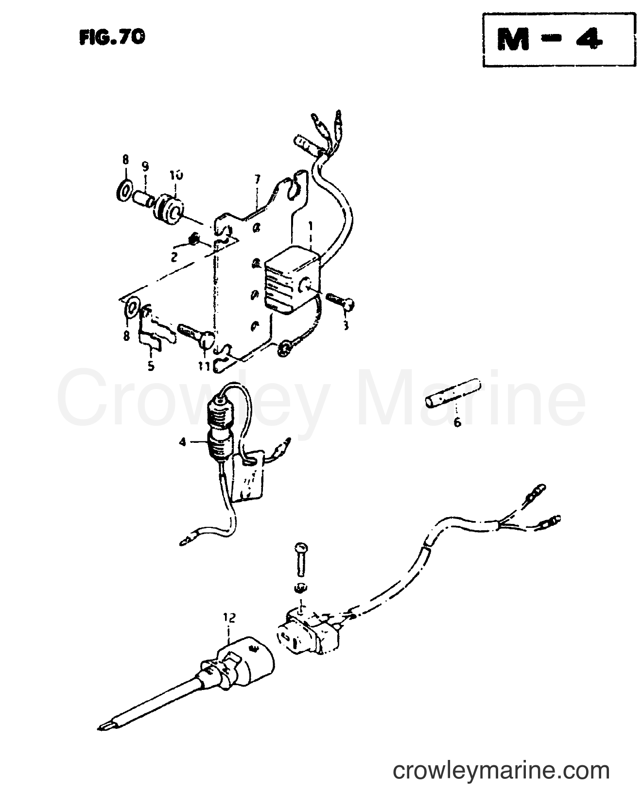 ELECTRICAL (DT50M) - 1977 Two-Stroke Outboard 50 DT50 | Crowley Marine