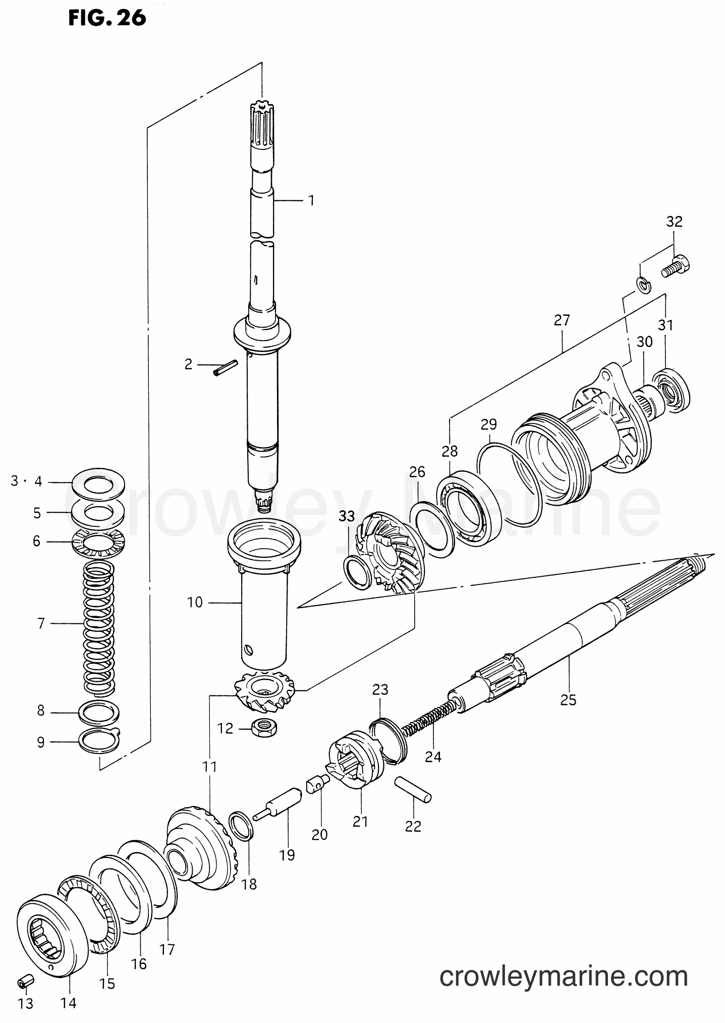 Suzuki Marine DT85 - TRANSMISSION
