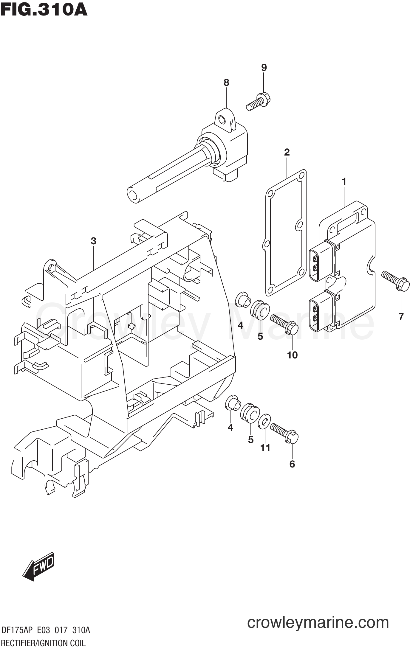 Suzuki Marine DF175AP 710001~ - RECTIFIER/IGNITION COIL