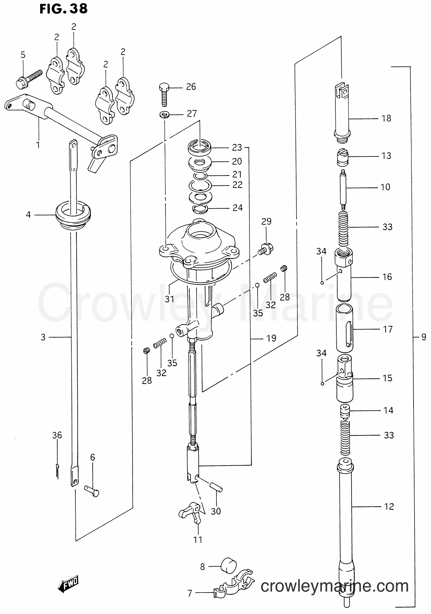 1988 Two-Stroke 150 - DT150G CLUTCH (DT150/150S/175/200/200S)(MODEL:87,88) section