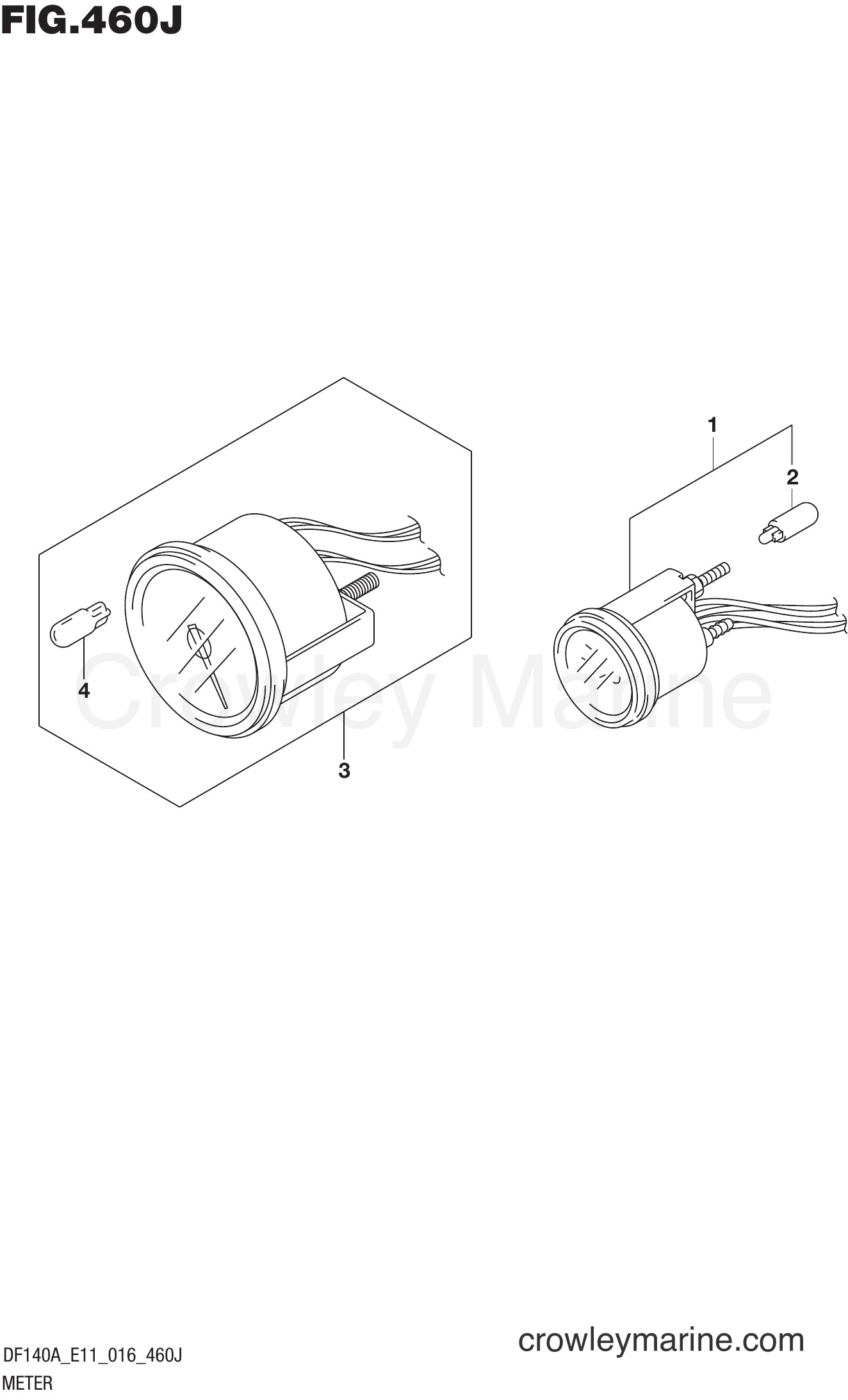 Suzuki Marine DF115AZ 610001~ - METER (DF140AZ E40)