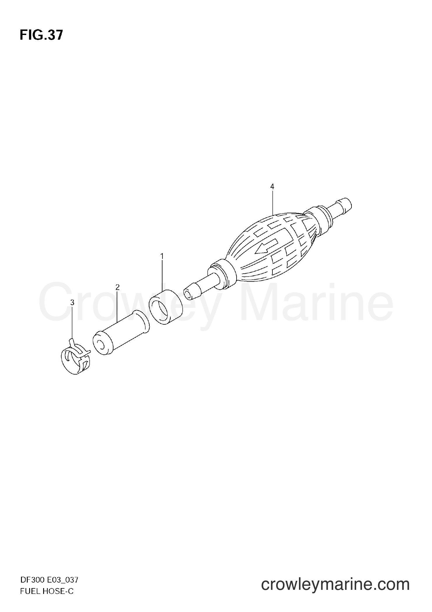 Suzuki Marine DF300T - FUEL HOSE
