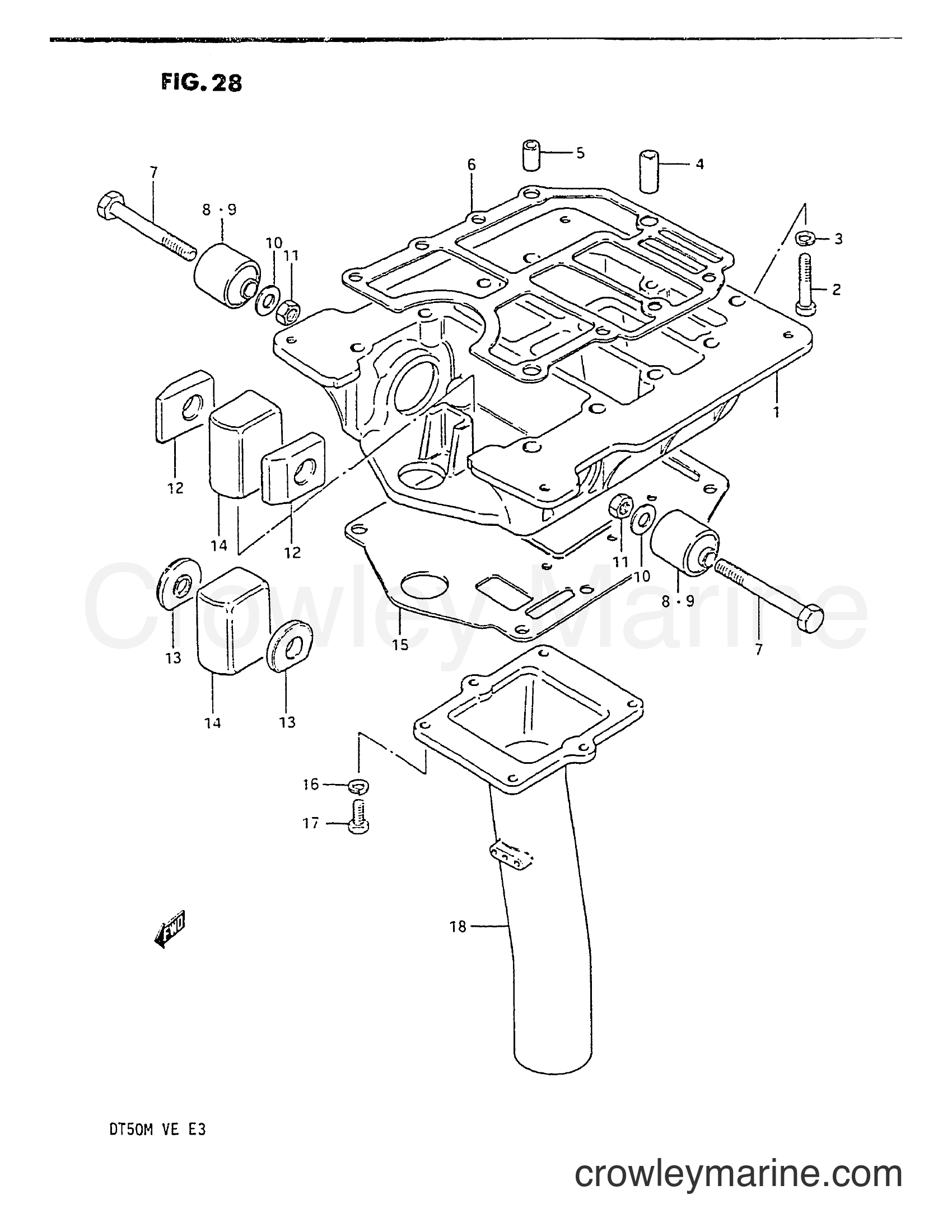 Suzuki Marine DT50M - ENGINE HOLDER