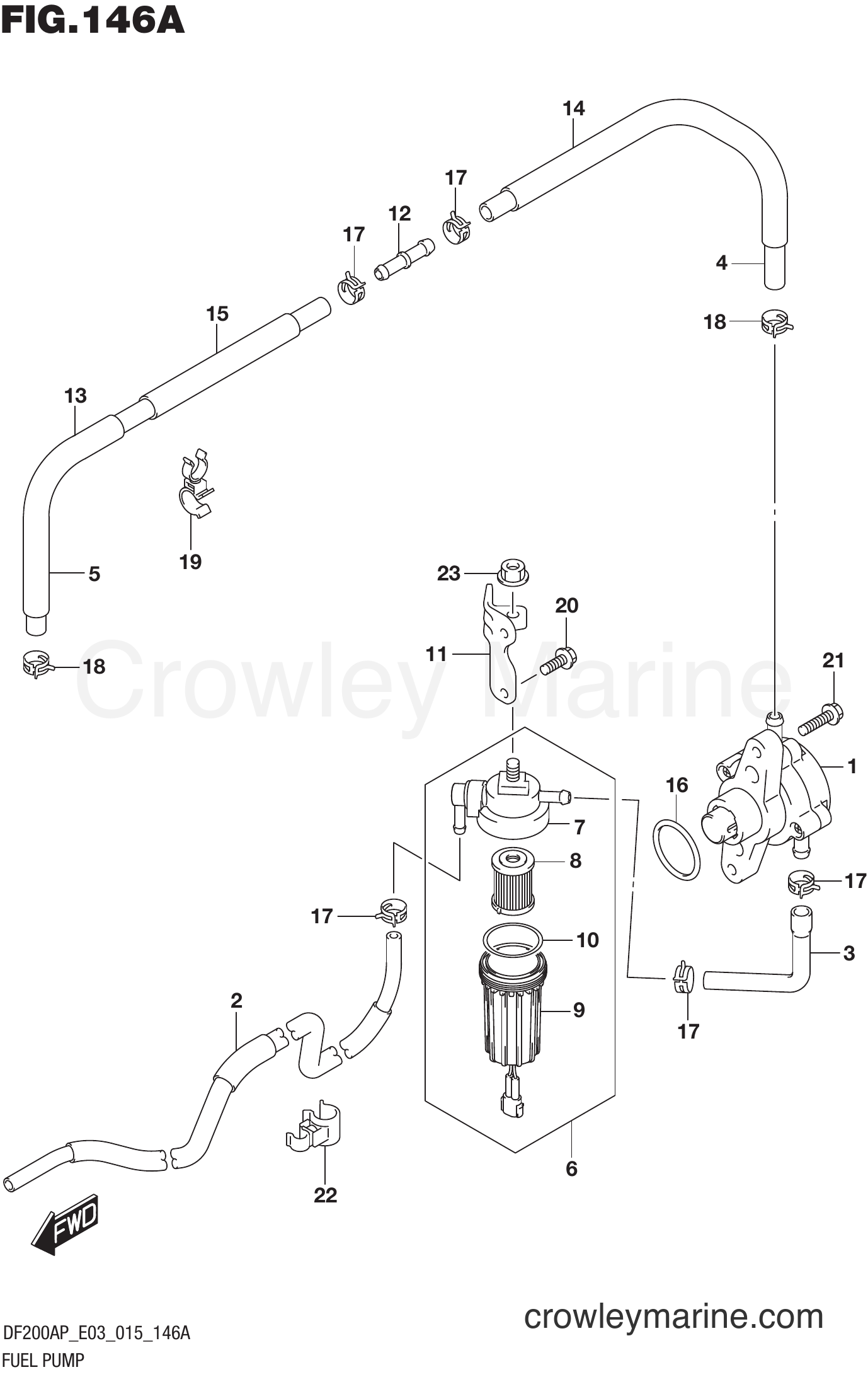 Suzuki Marine DF200AP 510001~ - FUEL PUMP