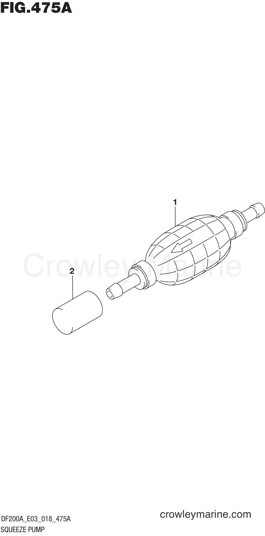 Suzuki Marine DF200AZ 810001~ - SQUEEZE PUMP