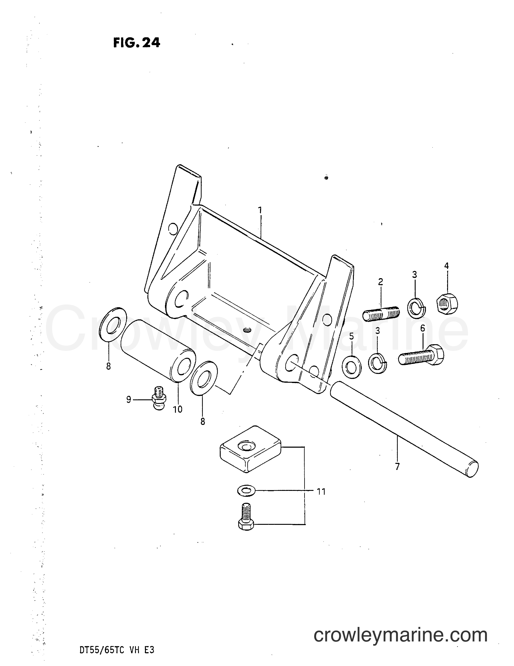 Suzuki Marine DT65 - CYLINDER SUPPORT