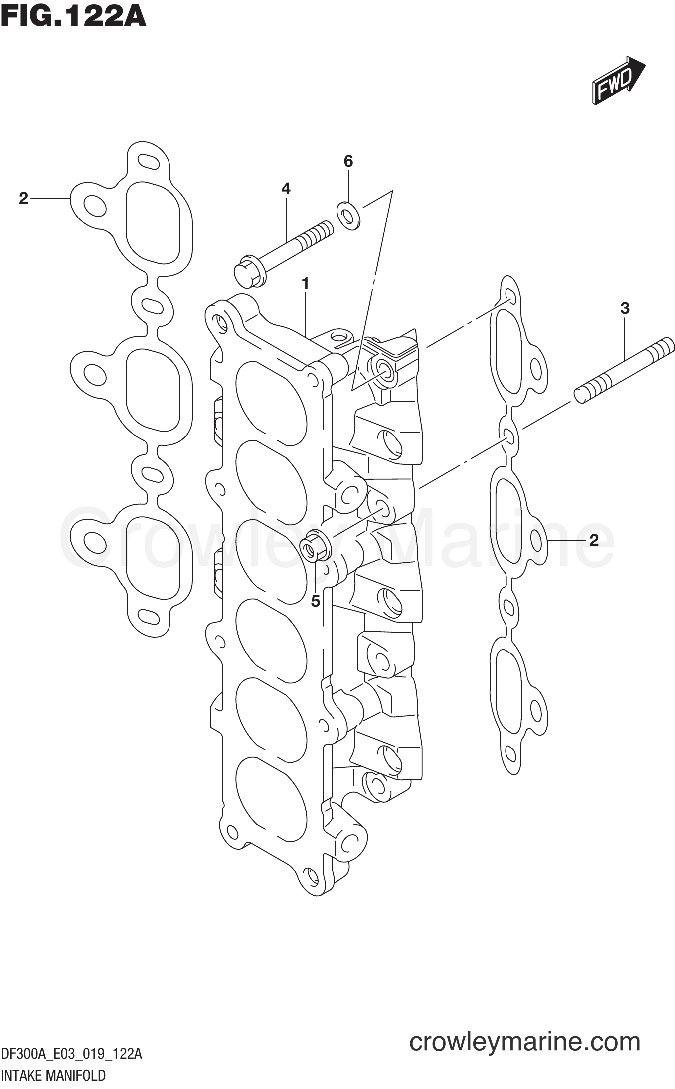 Suzuki Marine DF250AP 910001~ - INTAKE MANIFOLD