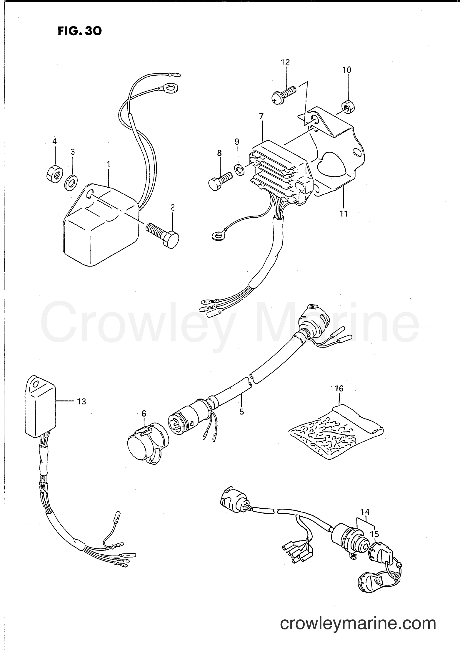 Suzuki Marine PU55 - OPT : ELECTRICAL (1)