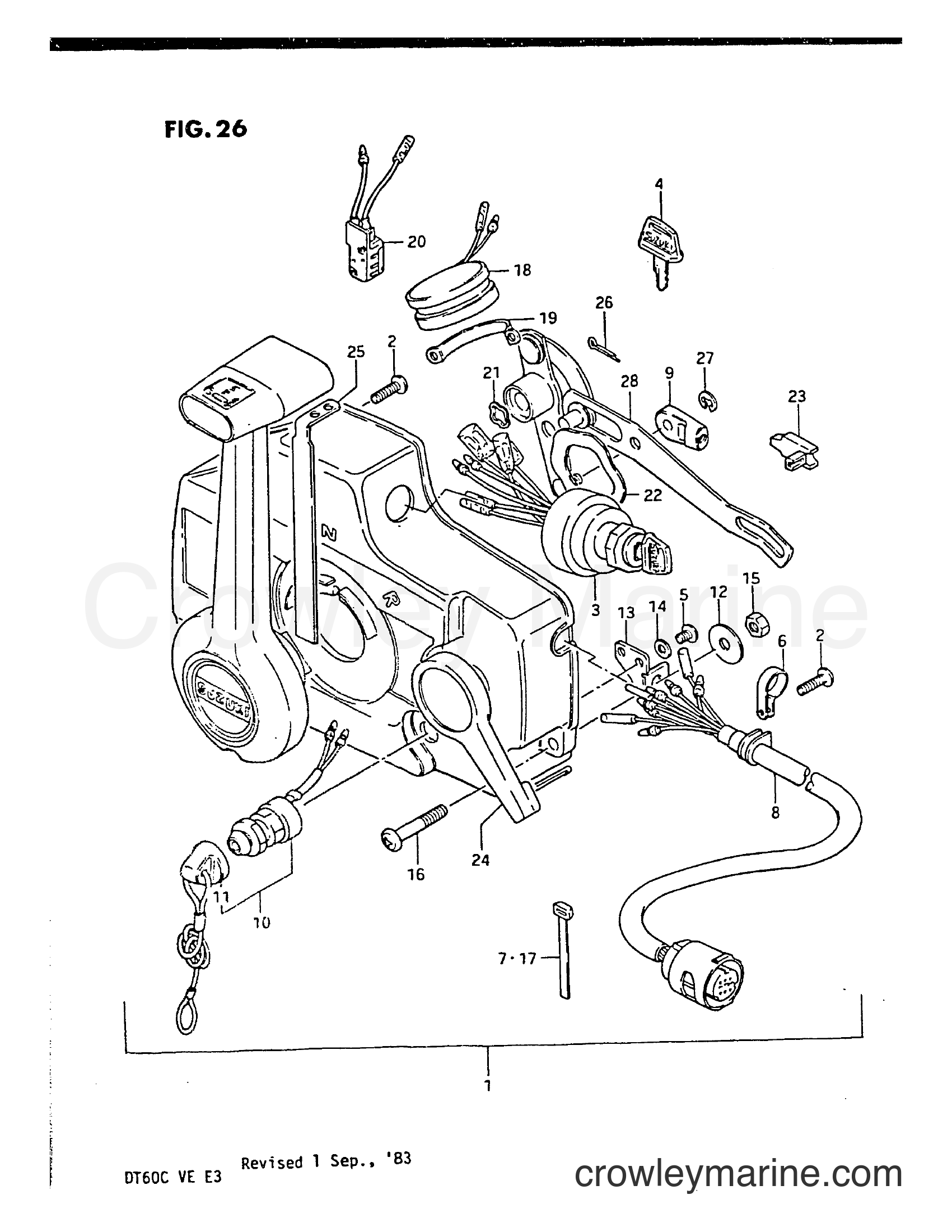 Suzuki Marine DT60C - REMOTE CONTROL