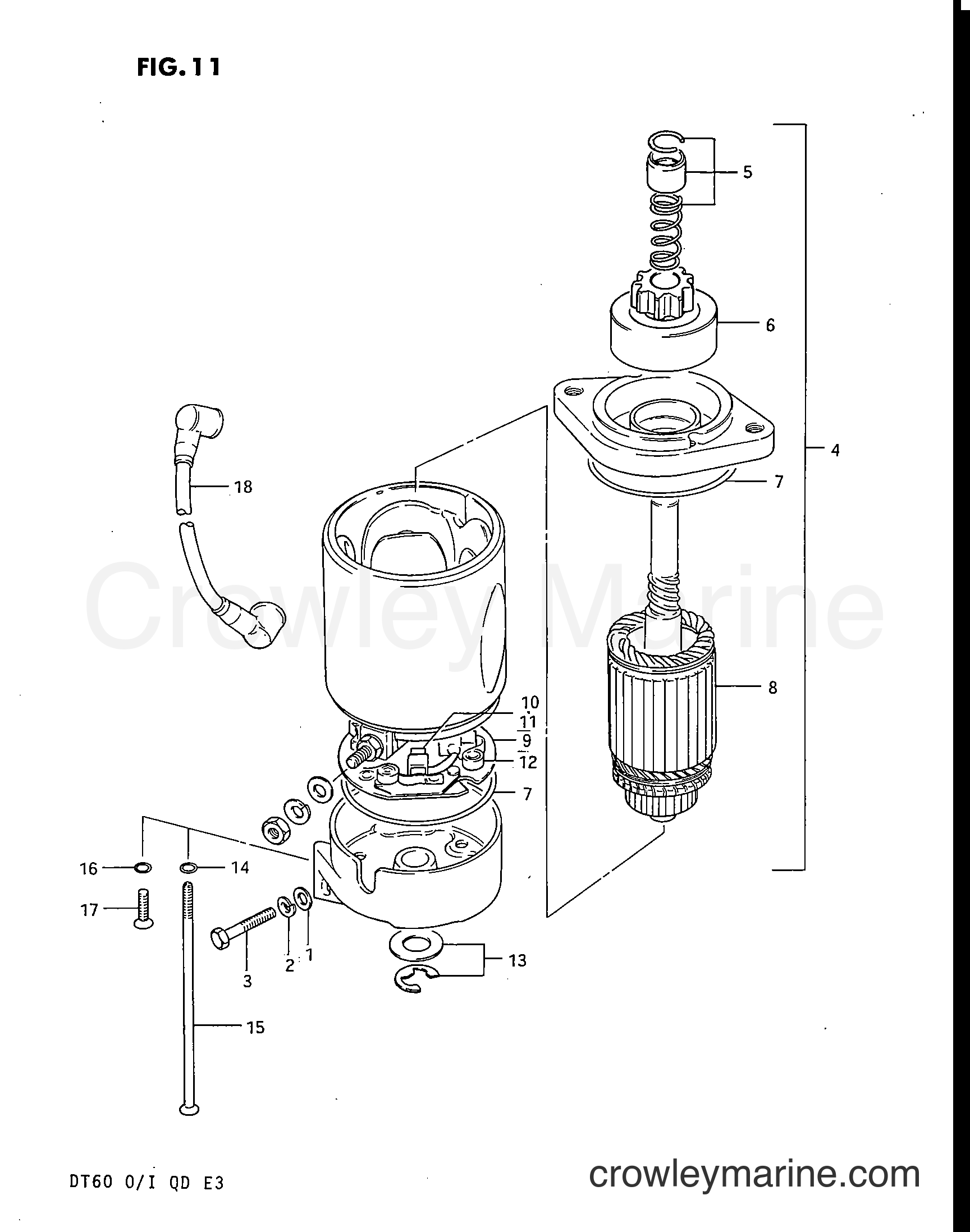 Suzuki Marine DT60 - STARTING MOTOR