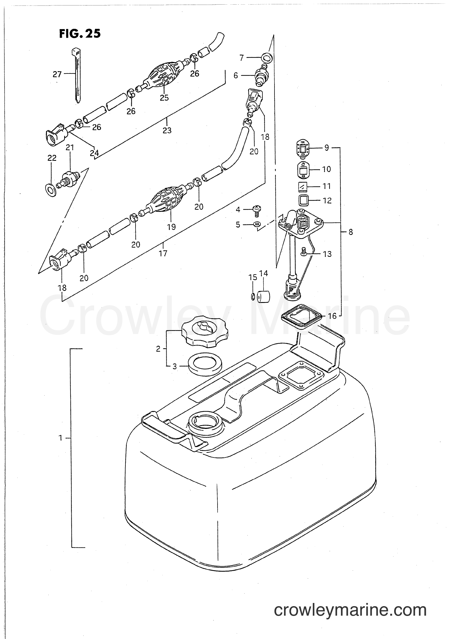 Suzuki Marine PU85 - FUEL TANK